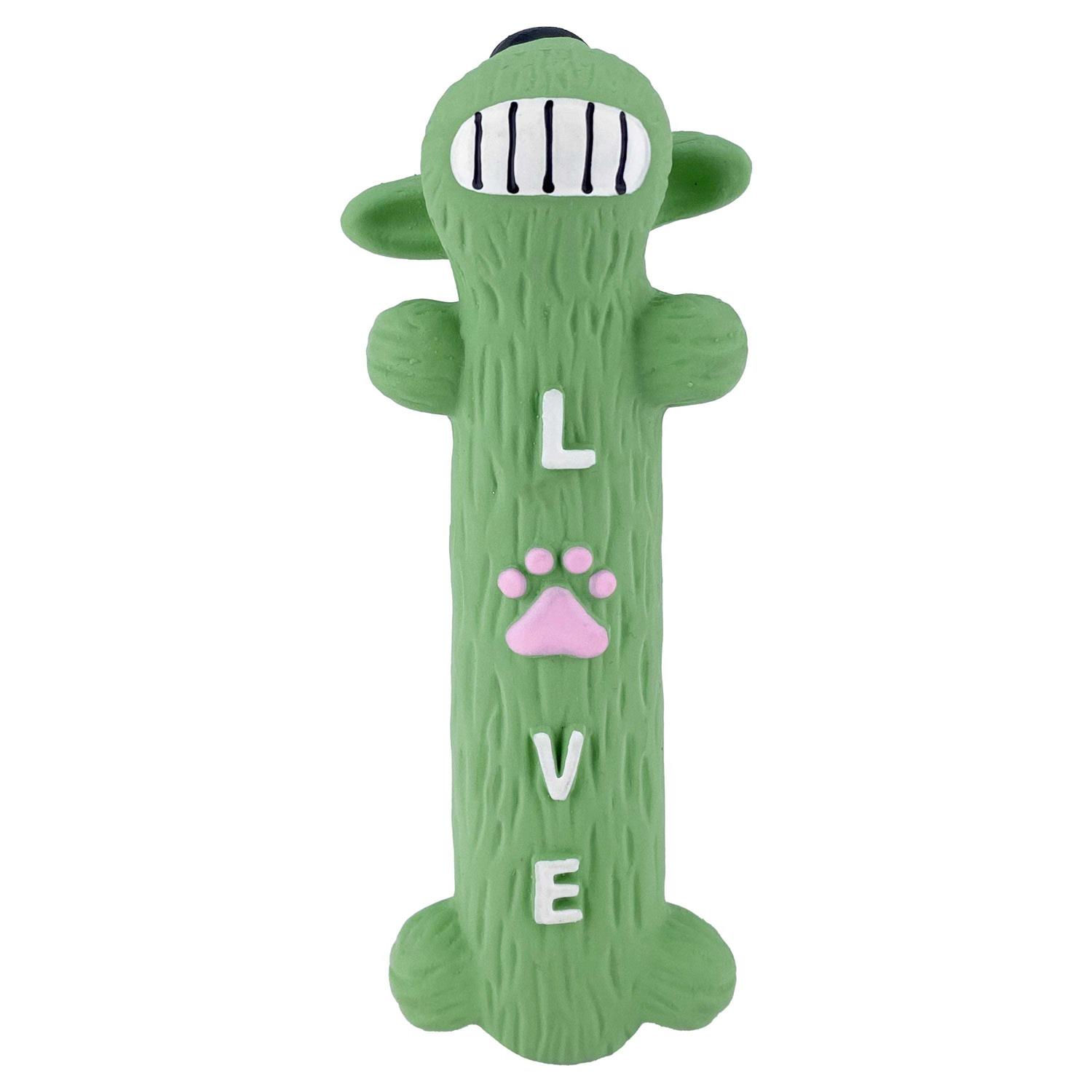 Multipet Loofa Latex Smiling Dog Toy