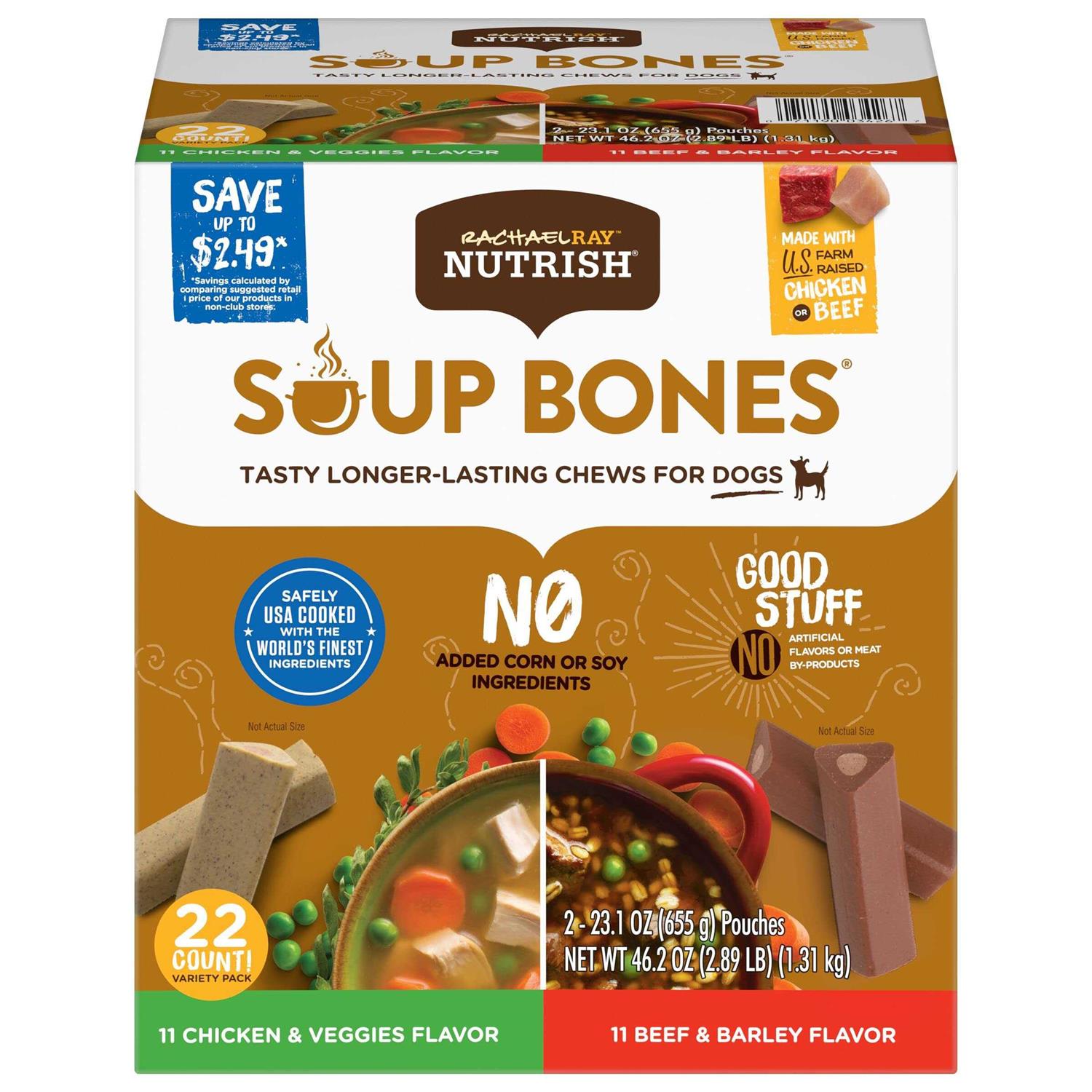 Rachael Ray Nutrish Soup Bones Variety Pack