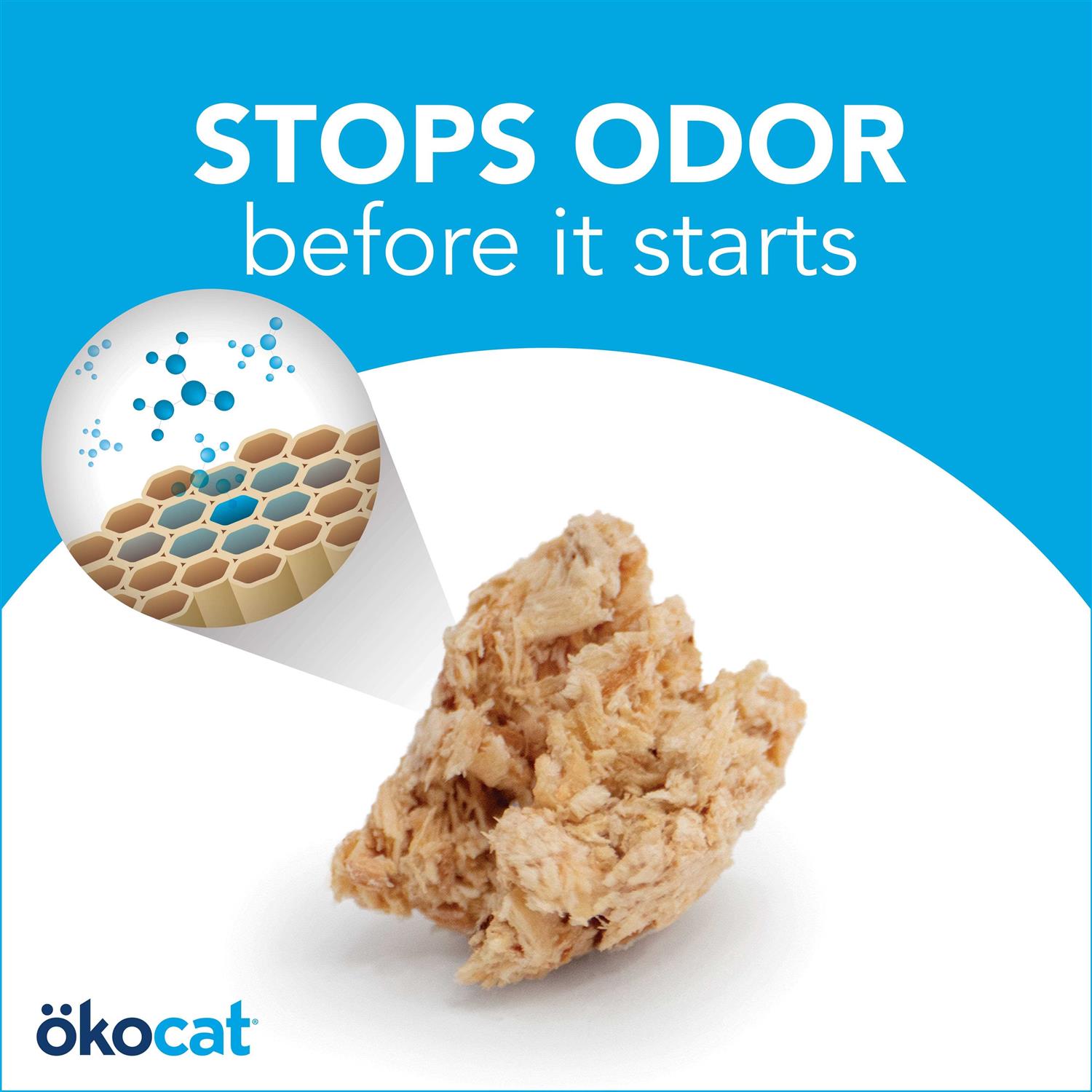 Okocat Original Premium Clumping Natural Wood Cat Litter