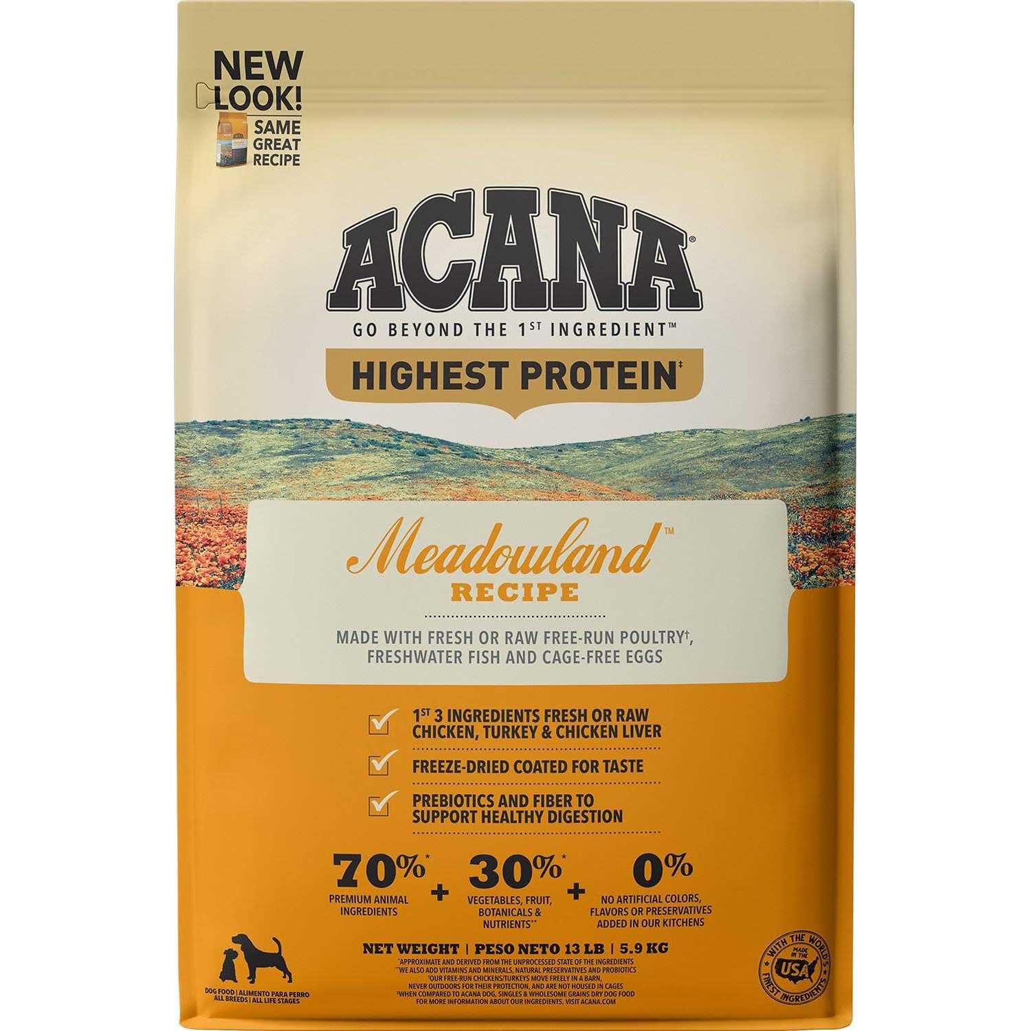 Acana Regionals Meadowland Dry Dog Food