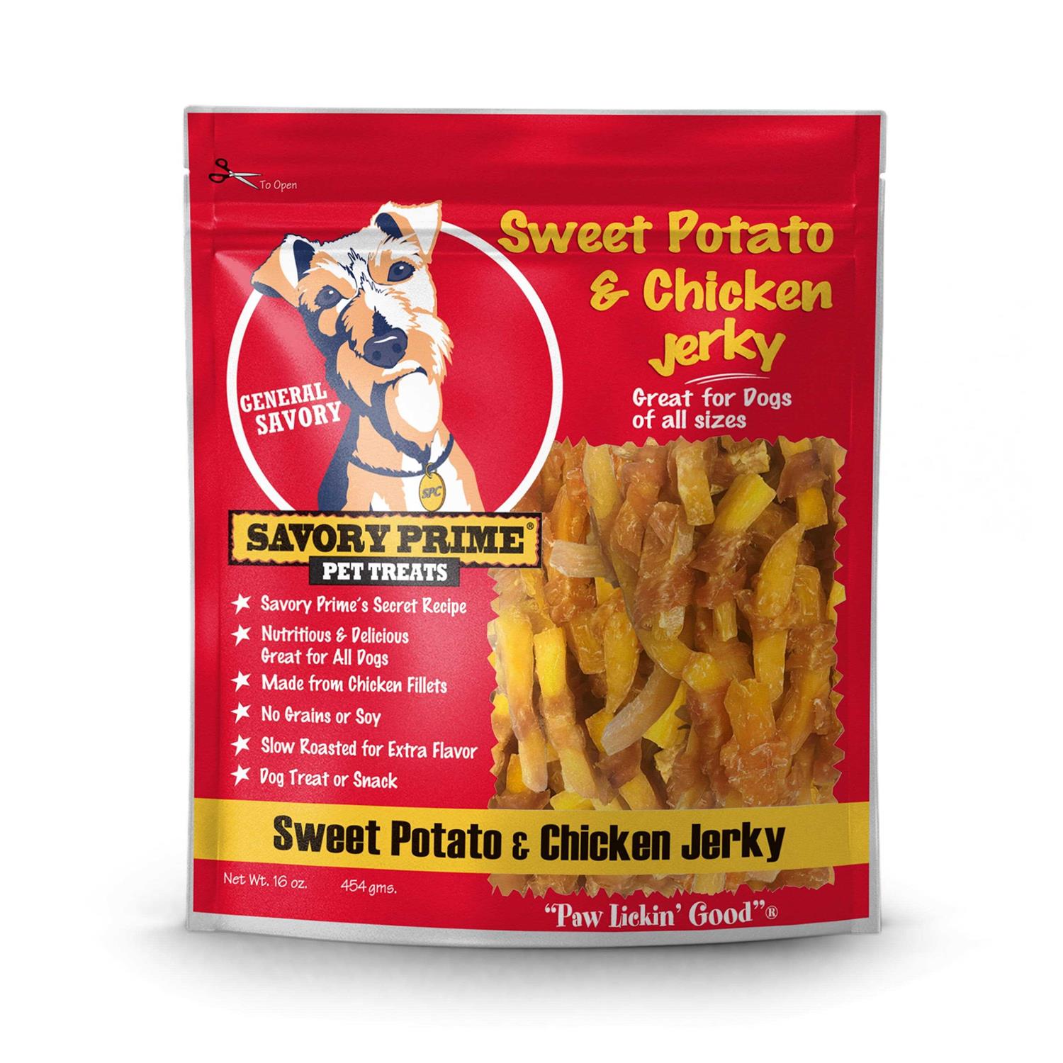Savory Prime Dog Treats Sweet Potato & Duck Jerky