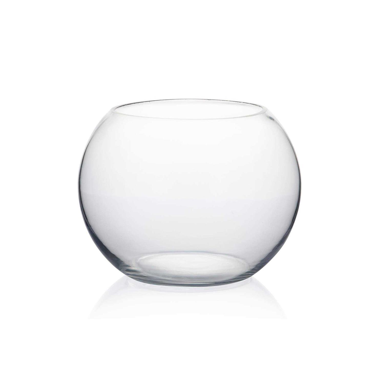 WGV Clear Bubble Bowl Glass Vase
