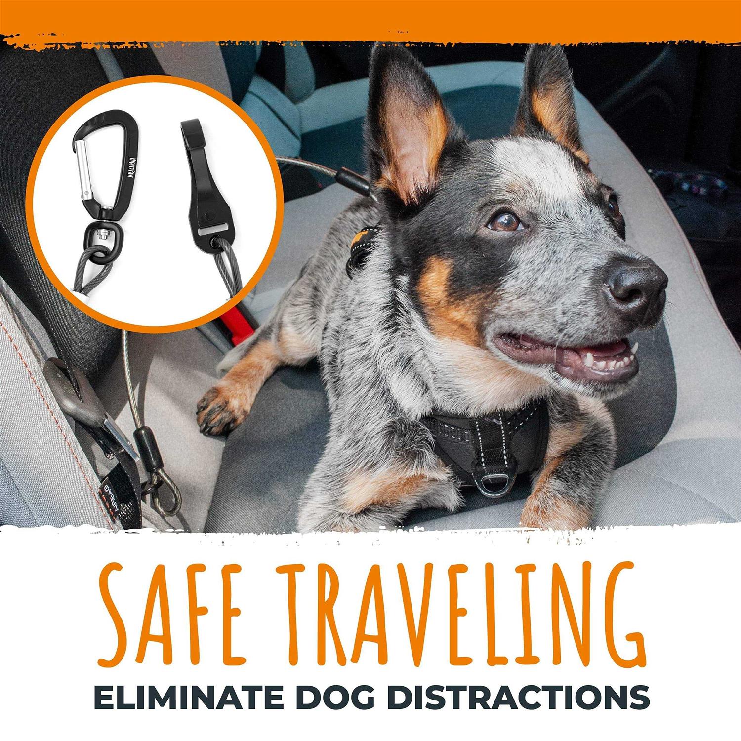 Mighty Paw Chew-Proof Dog Seat Belt Safety Belt