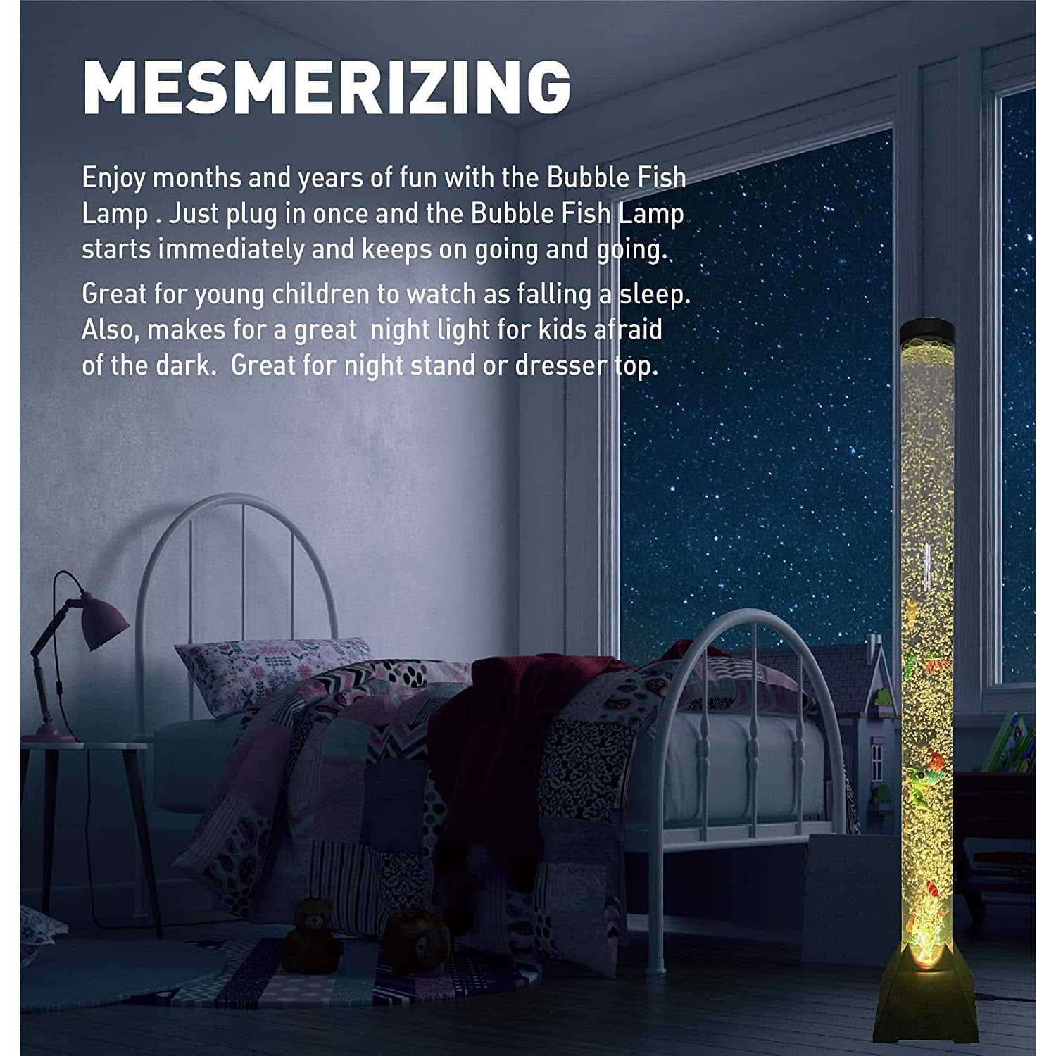 Easygo Product Bubble Fish Aquarium Lamp-Autism Sensory-Kids Room Tube Light