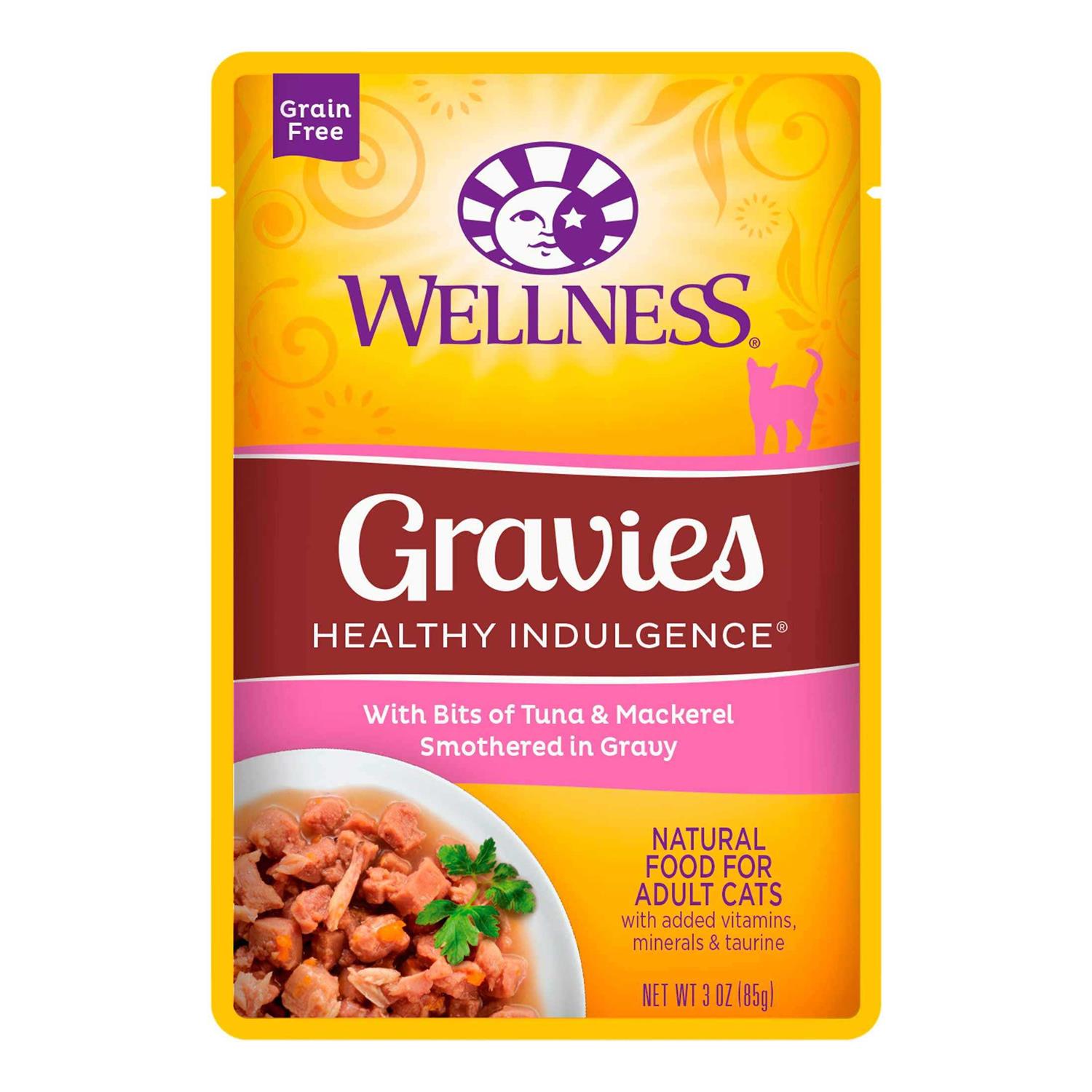 Wellness Healthy Indulgence Natural Grain Free Gravies and Gravy Cat Food Pouch