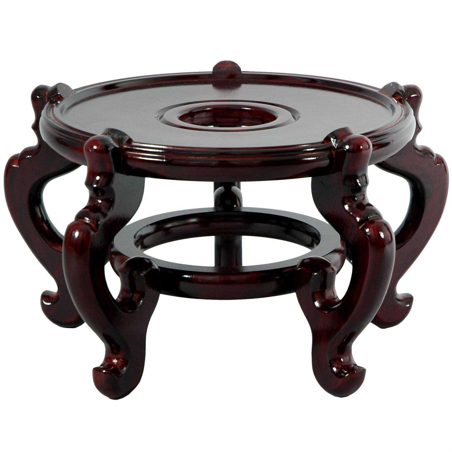 Oriental Furniture Rosewood Fishbowl Stand