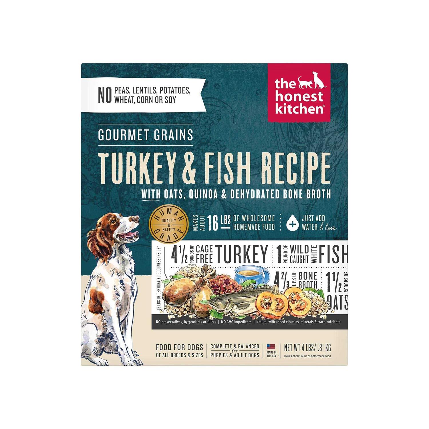 The Honest Kitchen Gourmet Grains Turkey & Fish Dehydrated Dog Food