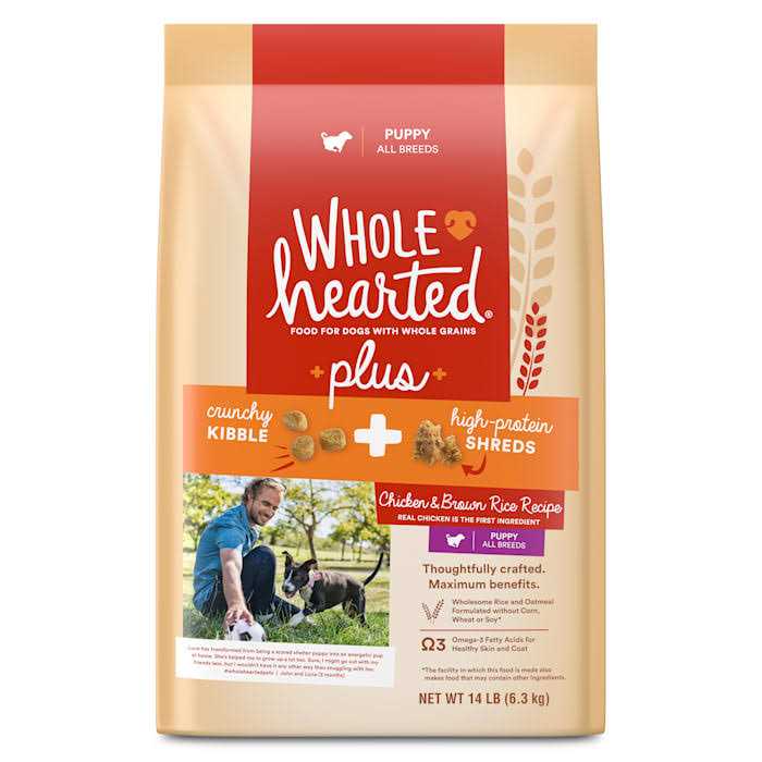 WholeHearted Plus Chicken & Brown Rice Recipe with Whole Grains Dry Dog Food