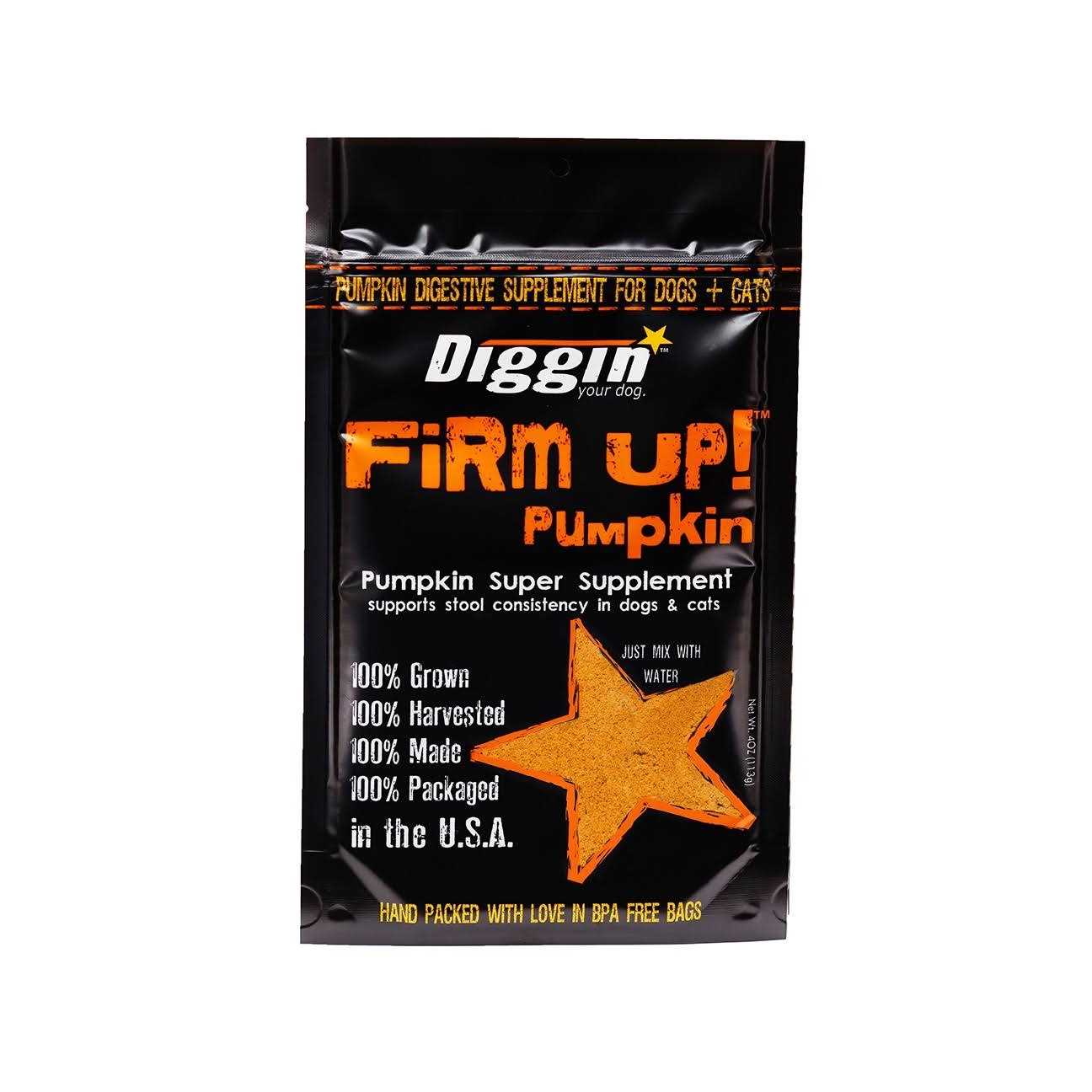 Diggin Your Dog Firm Up! Pumpkin Supplement