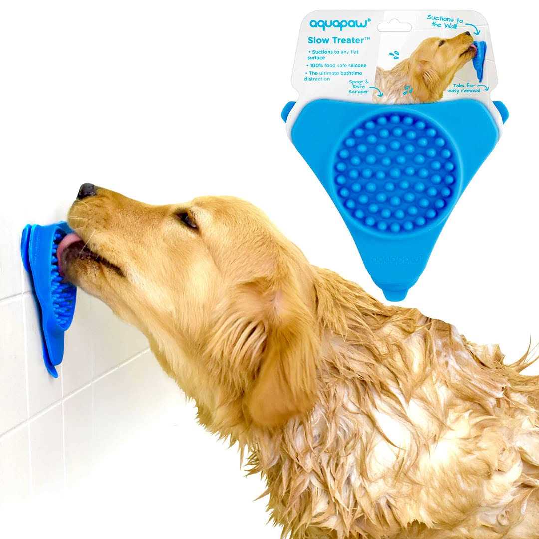 Aquapaw Slow Treater Blue Silicone Treat Feeder for Cats/Dogs