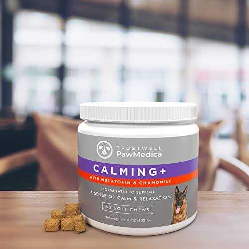 PawMedica Calming Chews for Dogs Dog Sleep Supplement Melatonin for Dog Anxiety