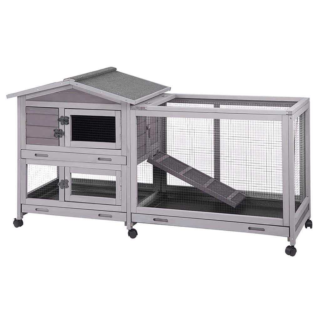 Aivituvin Indoor Outdoor Rabbit Hutch Bunny Cage AIR19