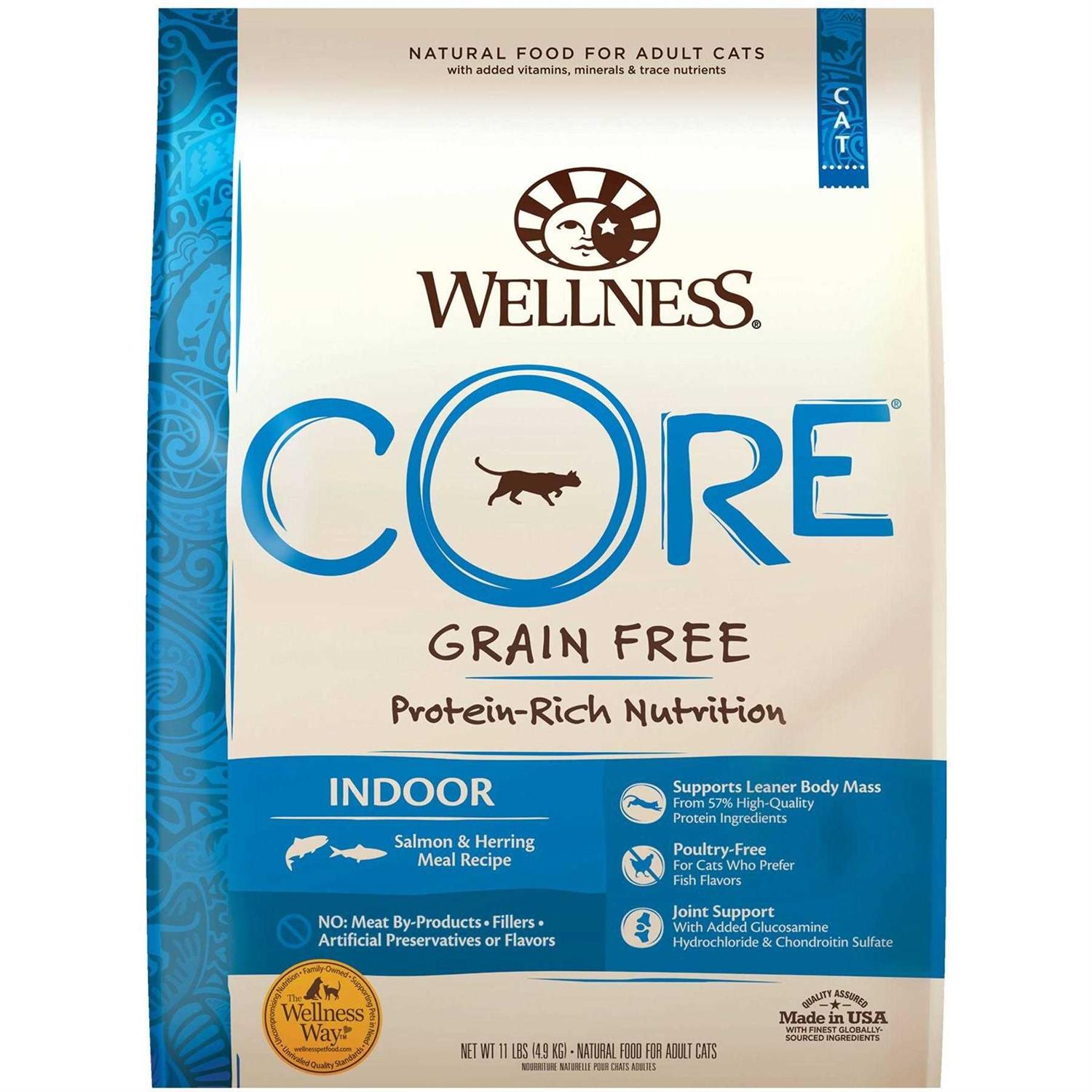 Wellness Core Grain-Free Indoor Salmon & Herring Meal Recipe Dry Cat Food