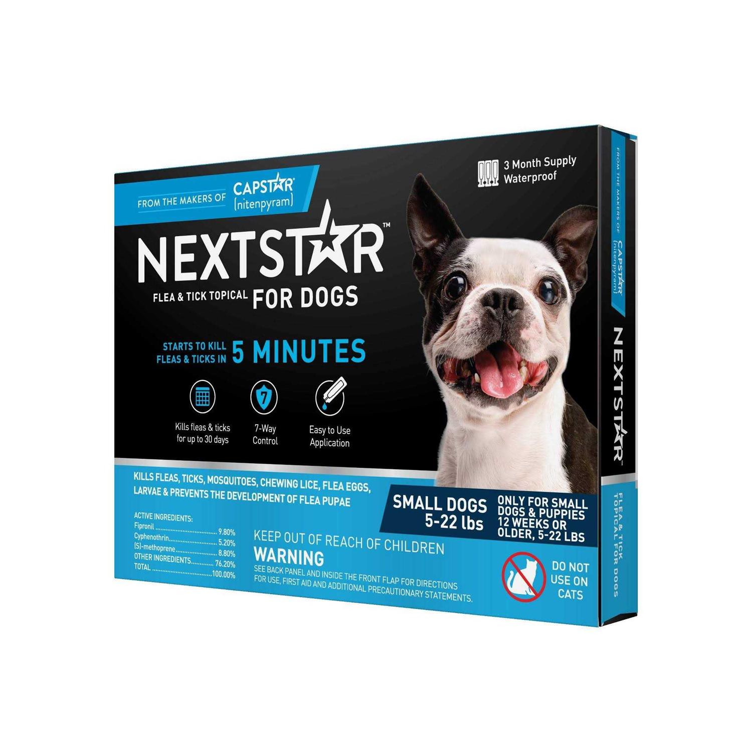 Nextstar Flea & Tick Topical for Small Dogs 5-22 lbs
