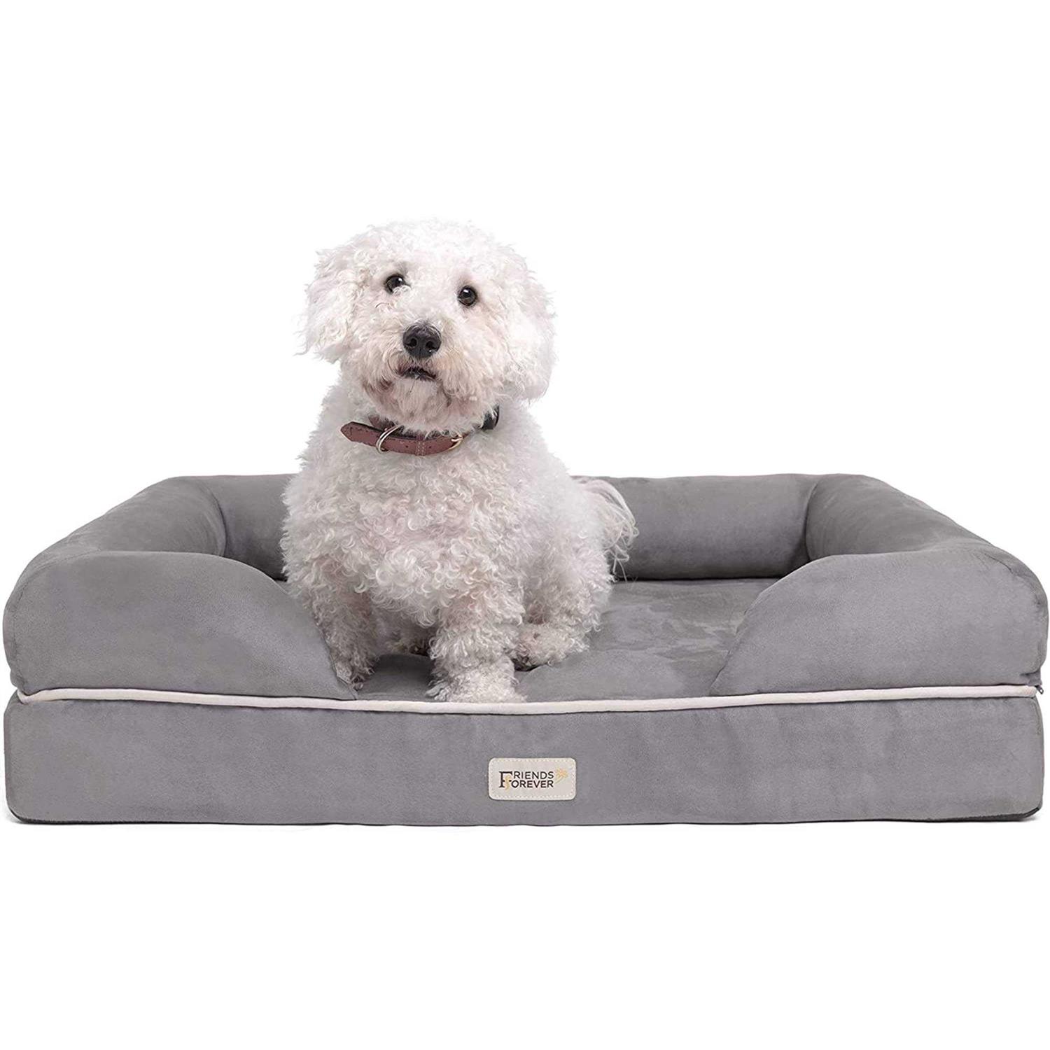Friends Forever Memory-Foam Orthopedic Dog Bed