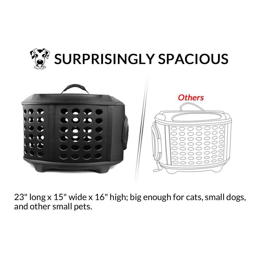 FRiEQ 23-Inch Large Hard Cover Pet Carrier