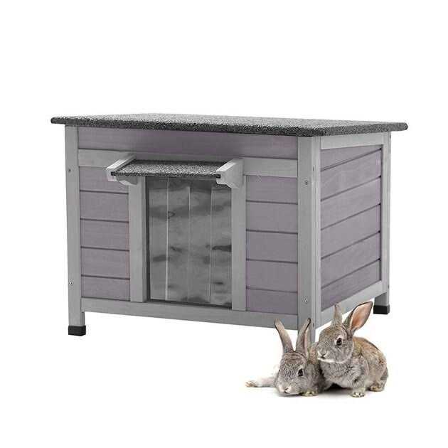Aivituvin Large Indoor Rabbit Hutch with Pull out Tray