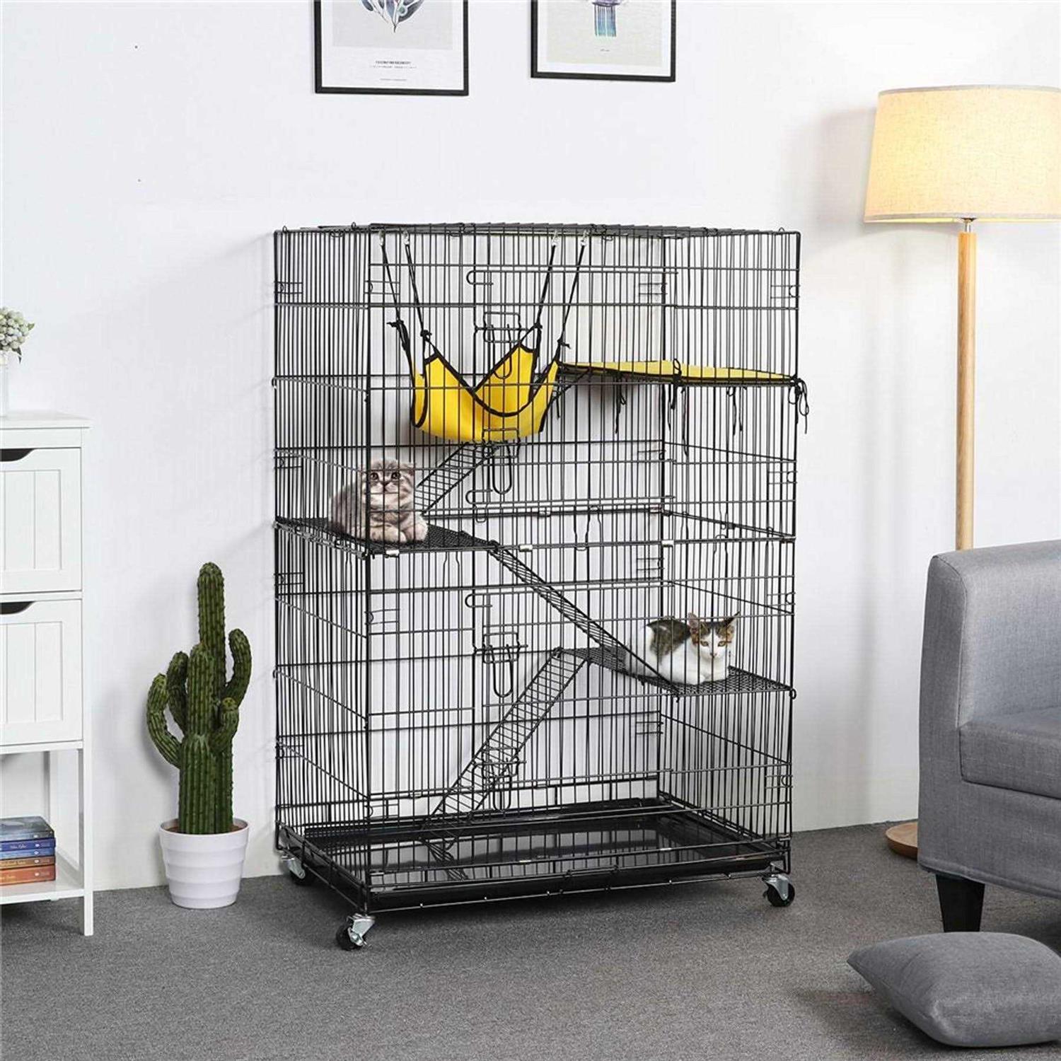 Yaheetech 4-Tier Metal Cat Cage