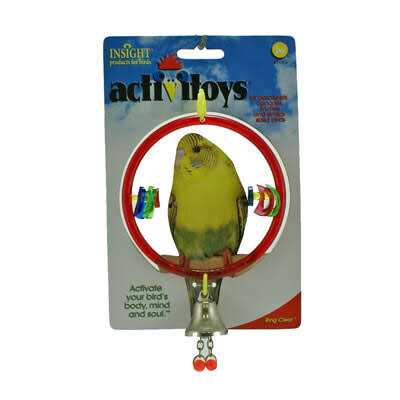 JW Bird Toy Ring Clear