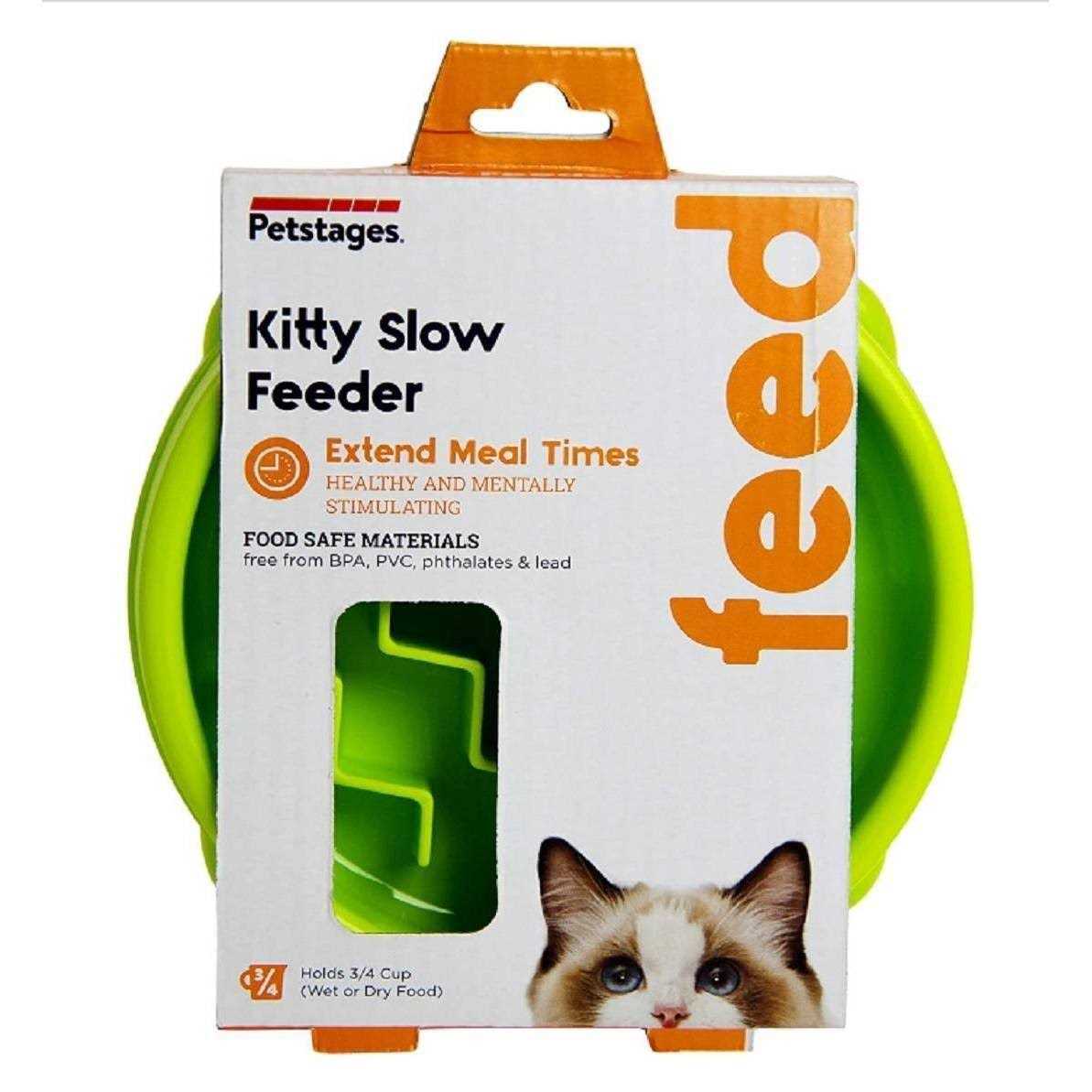 Petstages Kitty Slow Feeder Cat Bowl