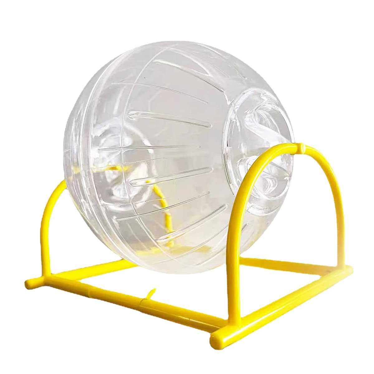 CHUQIANTONG Hamster Exercise Ball Silent Hamster Wheel Small Animals Transparent Ball For Dwar Rat Relieves Boredom And Increases Activity