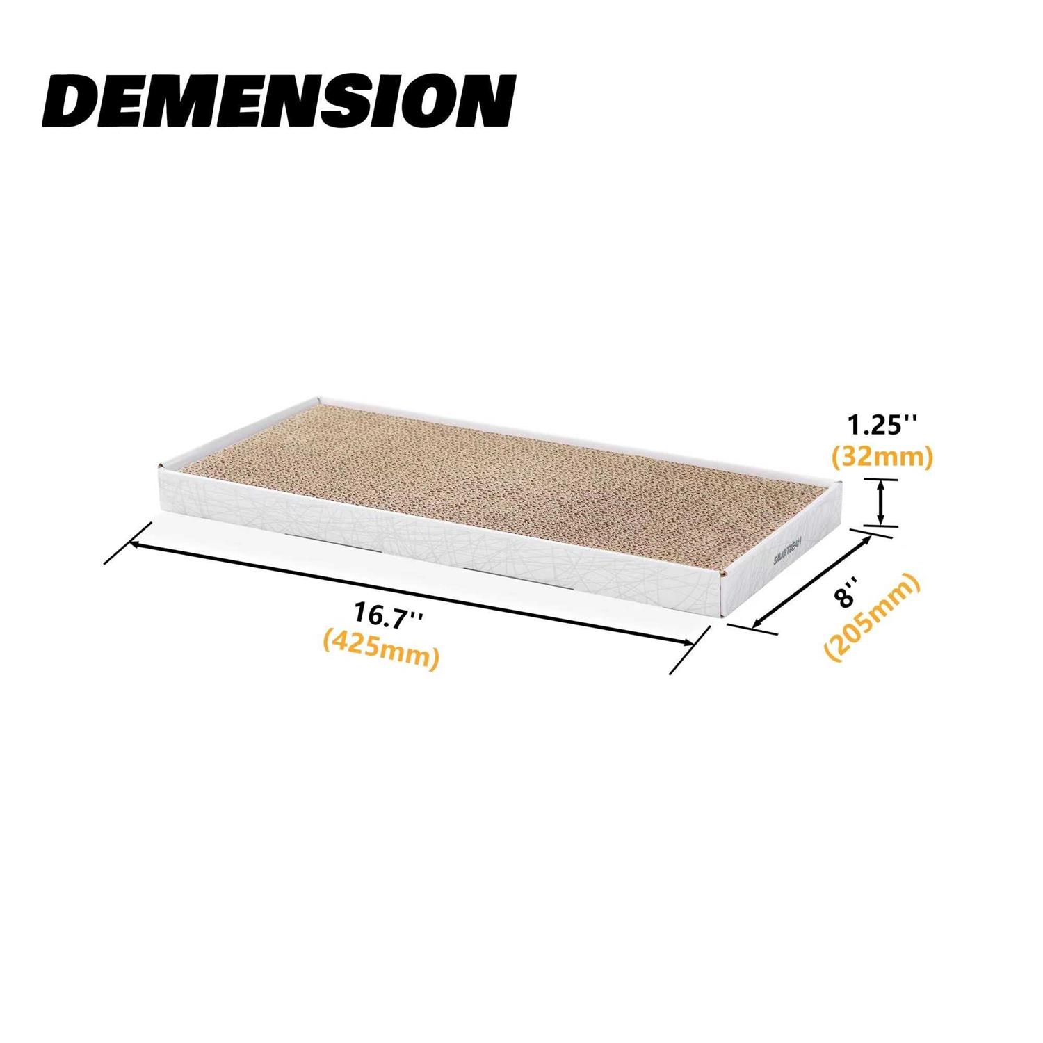 Cardboard Scratcher Pad Scratching Post:Smartbean 3PCS Cat Scratcher Cardboard,Cat Scratch Pad,Cat Scratching Post,Double-Sided Design for Double Lif