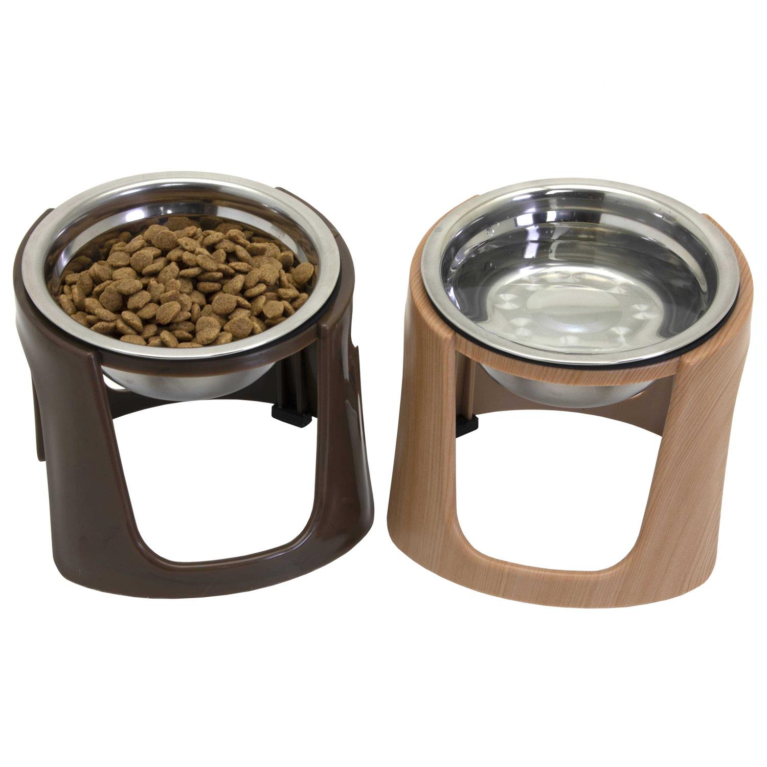 Sport Pet SportPet Food Bowls_Raised Stainless Steel Bowl_Gravity Feeder and Waterer