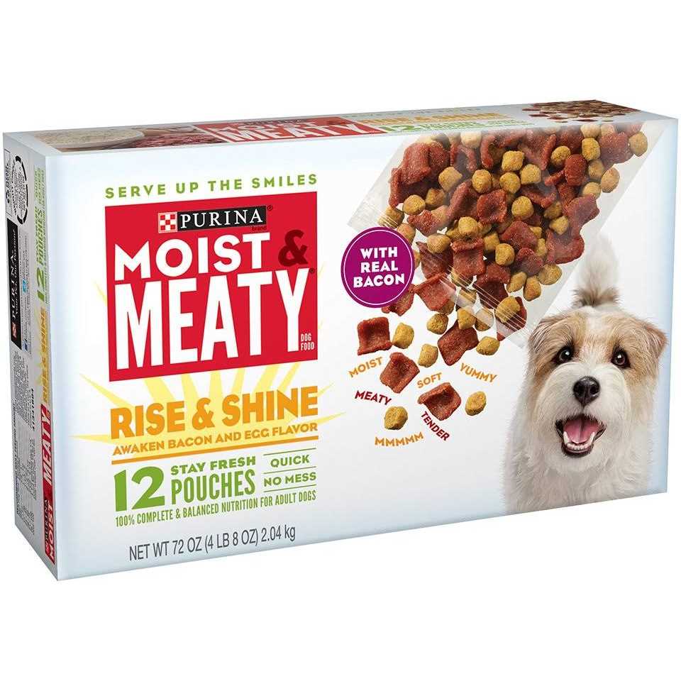 Purina Moist & Meaty Rise & Shine Awaken Bacon & Egg Flavor Canned Dog Food