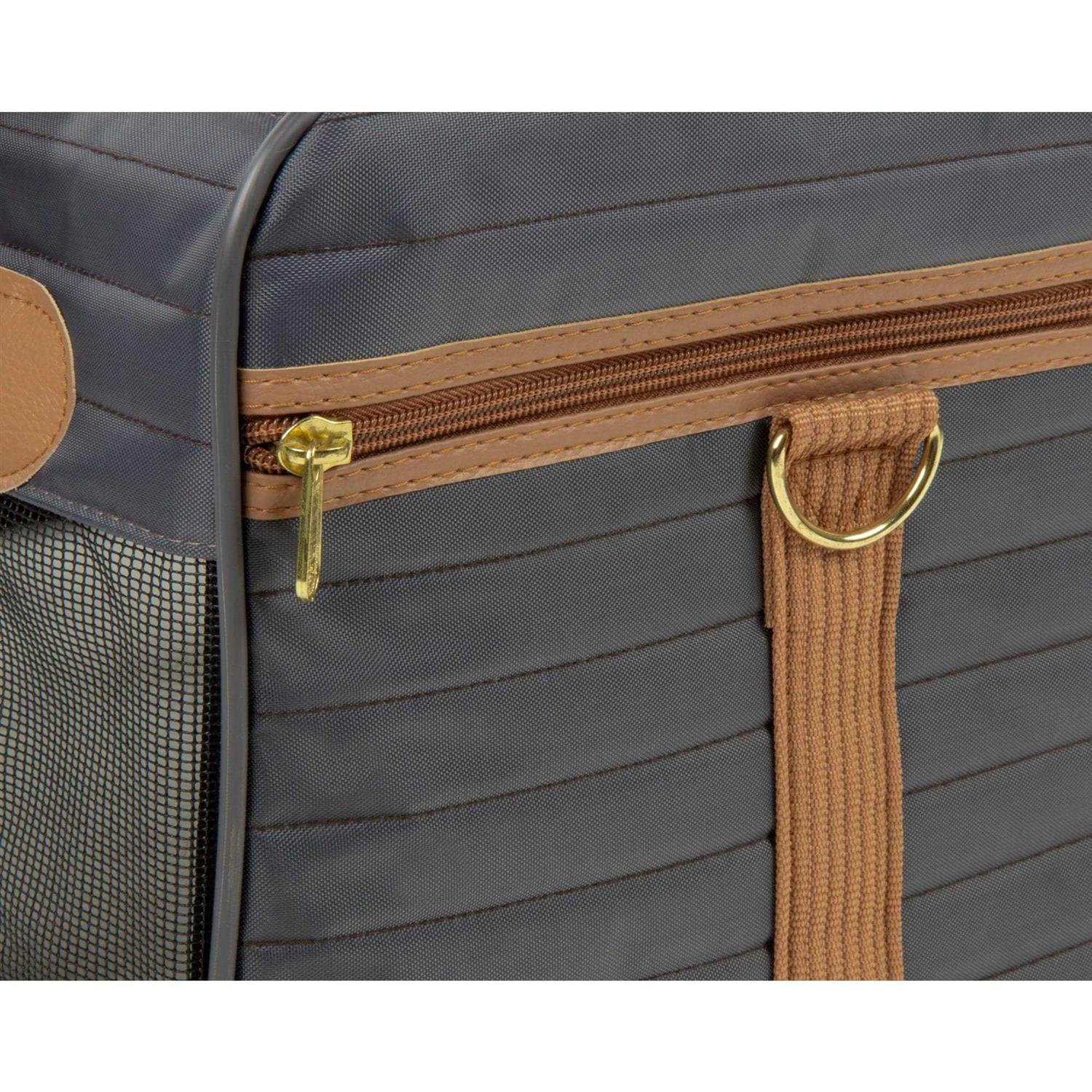Sherpa Original Deluxe Charcoal and Camel Pet Carrier