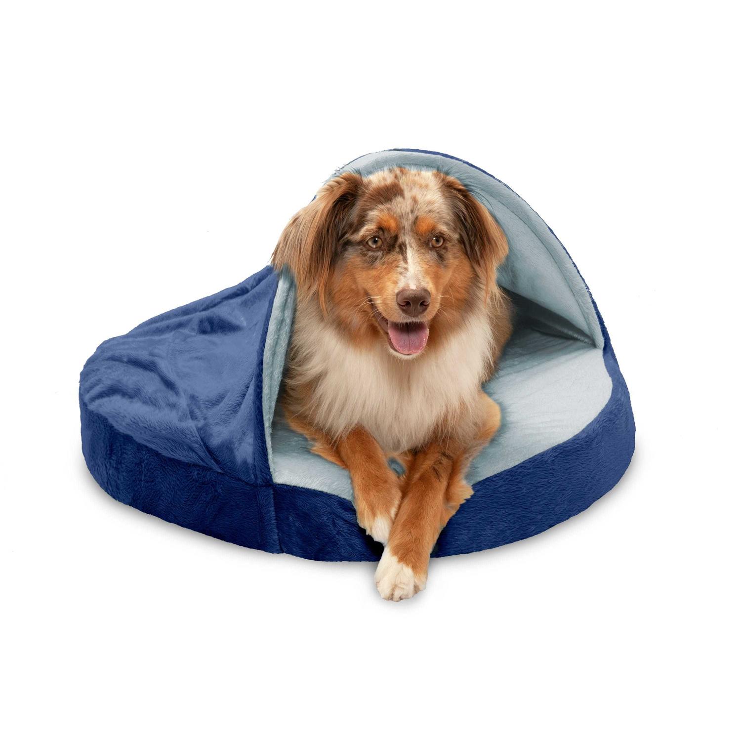 FurHaven Faux Sheepskin Snuggery Orthopedic Pet Dog Bed