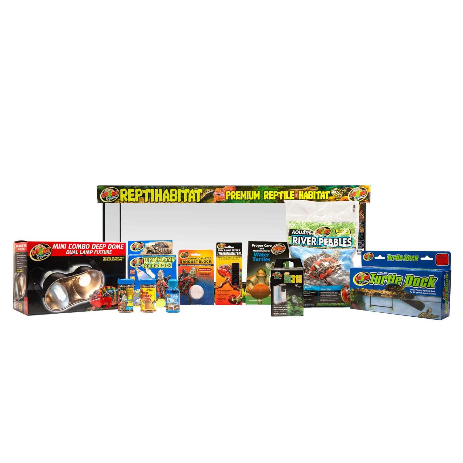 Zoo Med ReptiHabitat Aquatic Turtle Kit