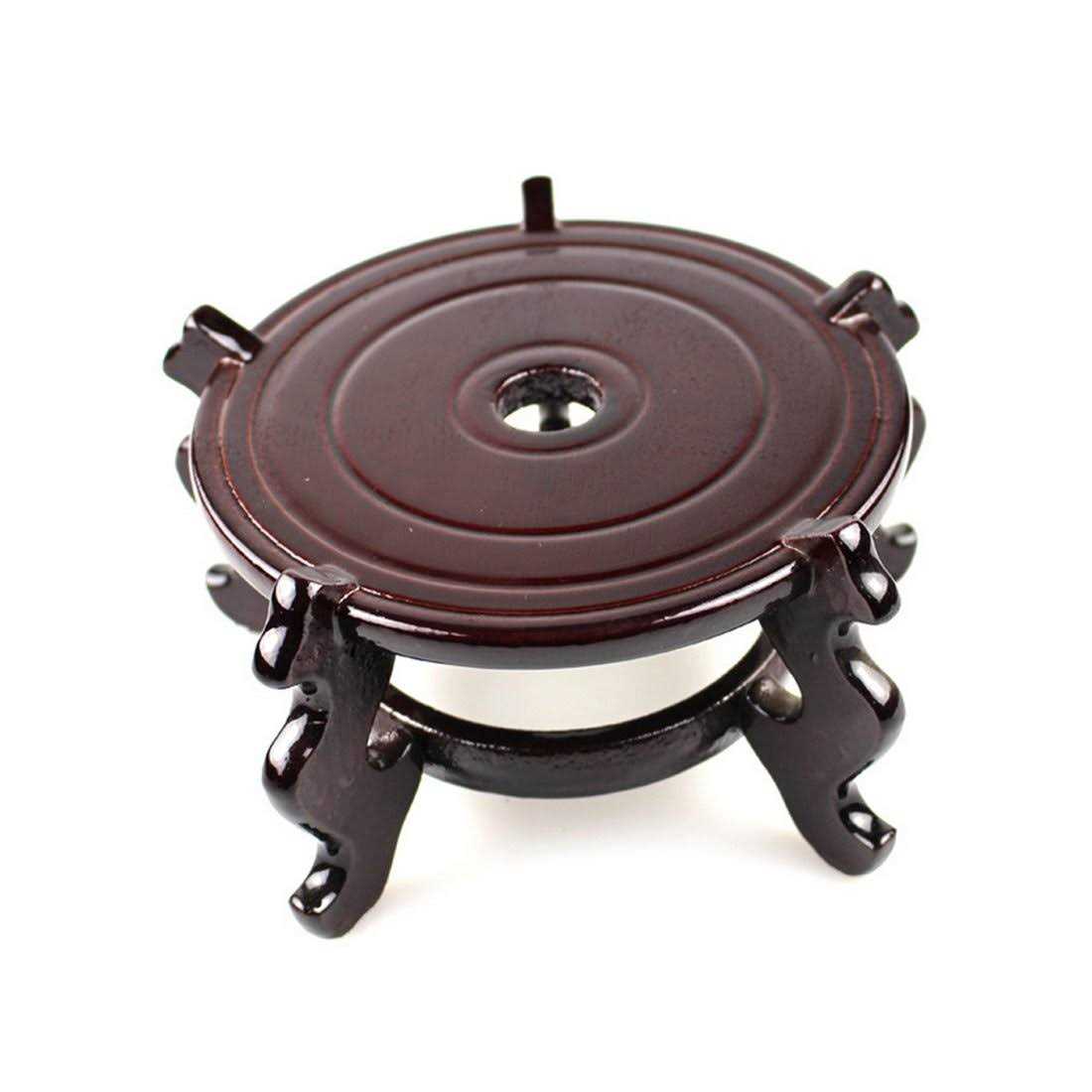 fengshuisale Feng Shui Chinese Wooden Fishbowl Planter Display Stand