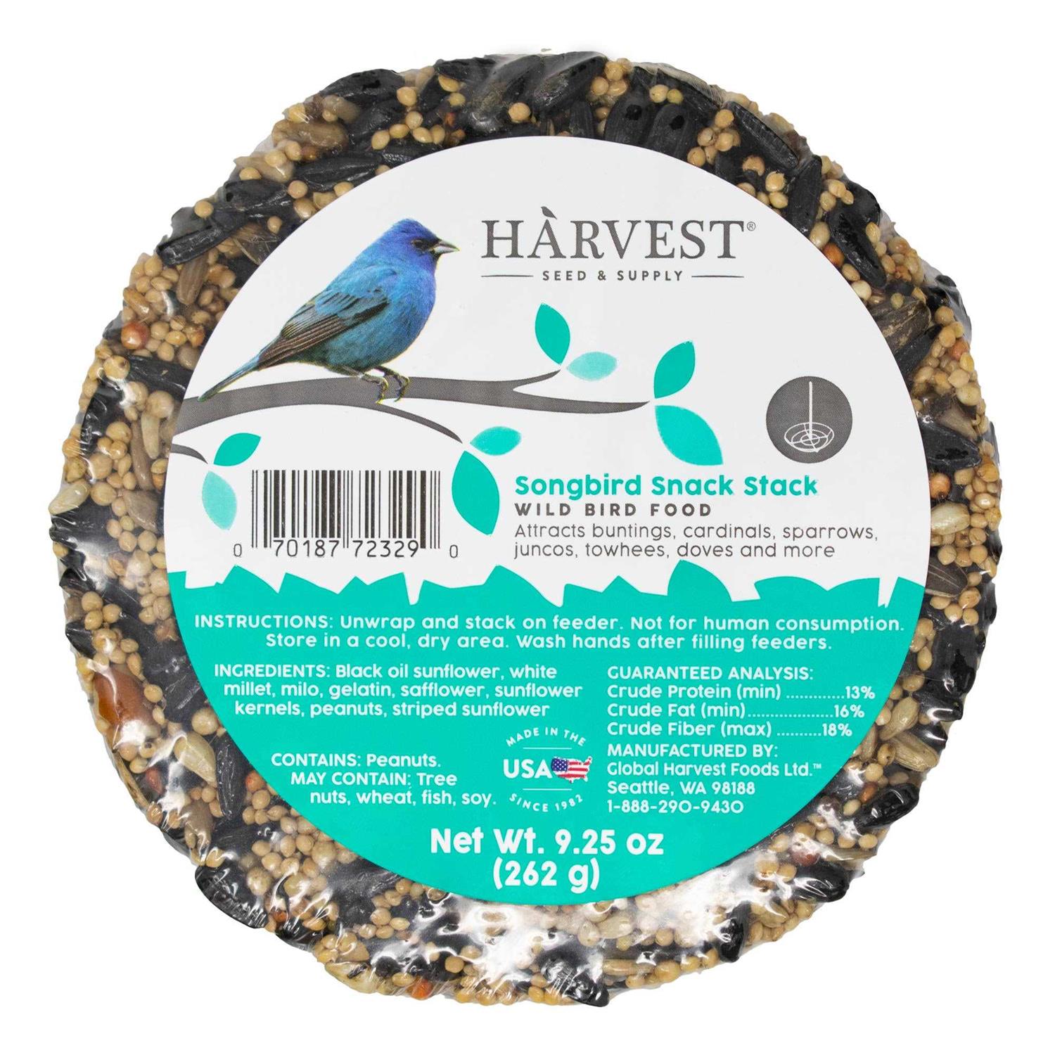 Harvest Seed & Supply Songbird Snack Stack Wild Bird Food