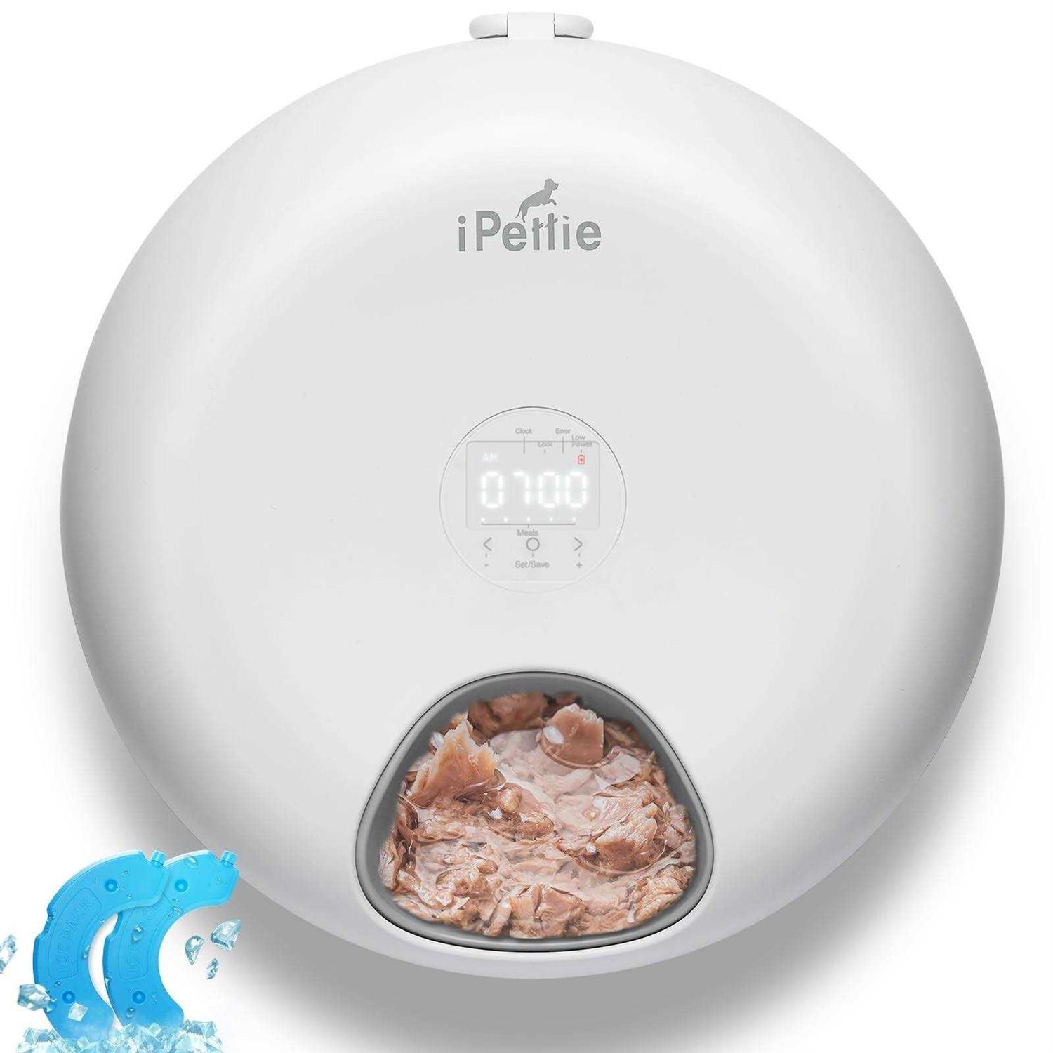 iPettie Donuts Frost 6 Meal Cordless Automatic Pet Feeder