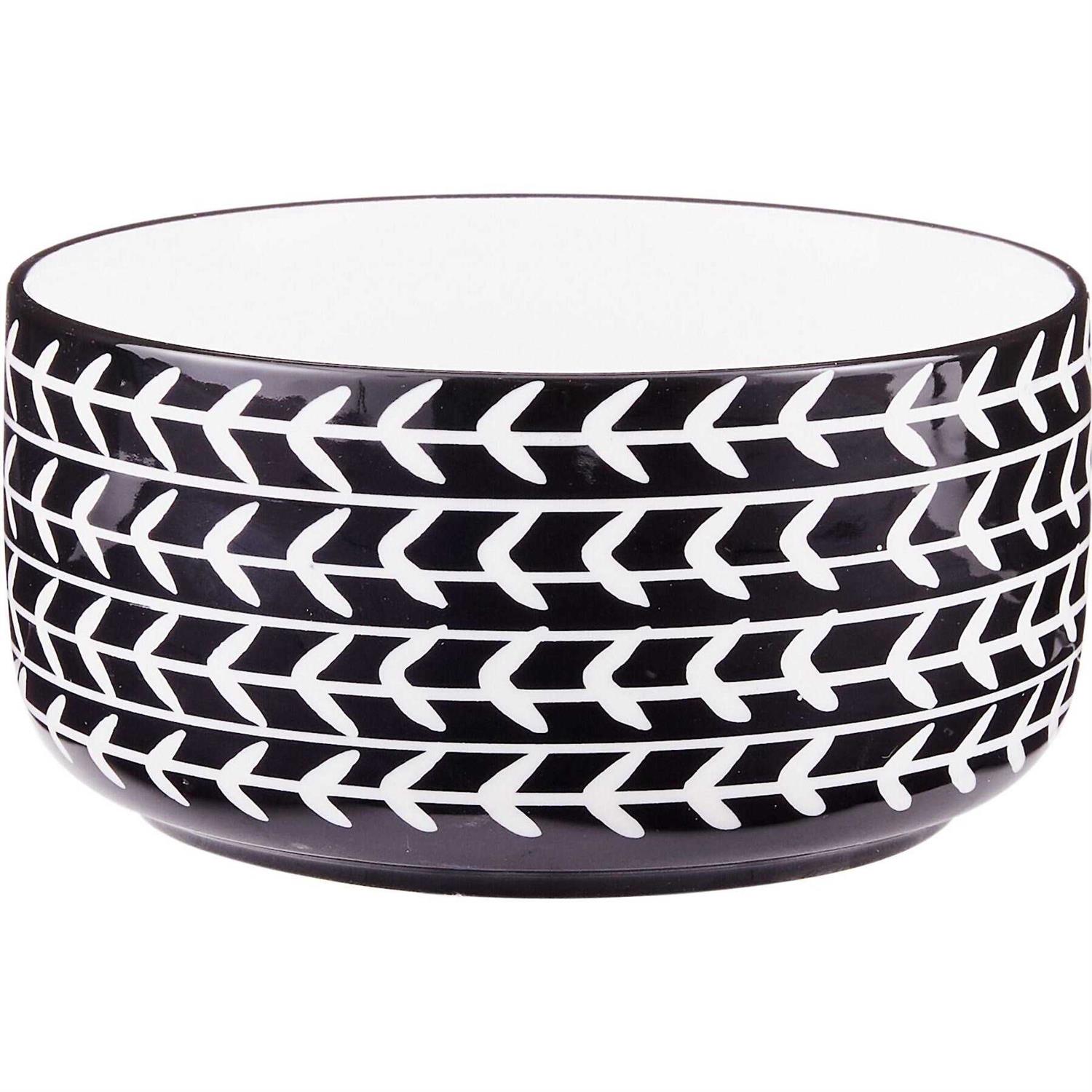 Signature Housewares Black Arrow Dog & Cat Bowl