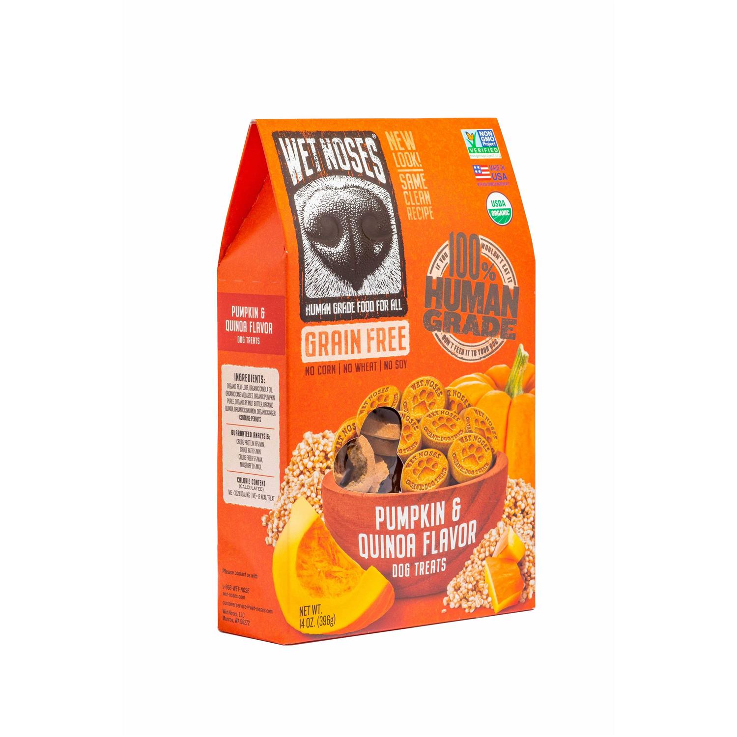 Wet Noses Grain Free Pumpkin Quinoa Dog Treats