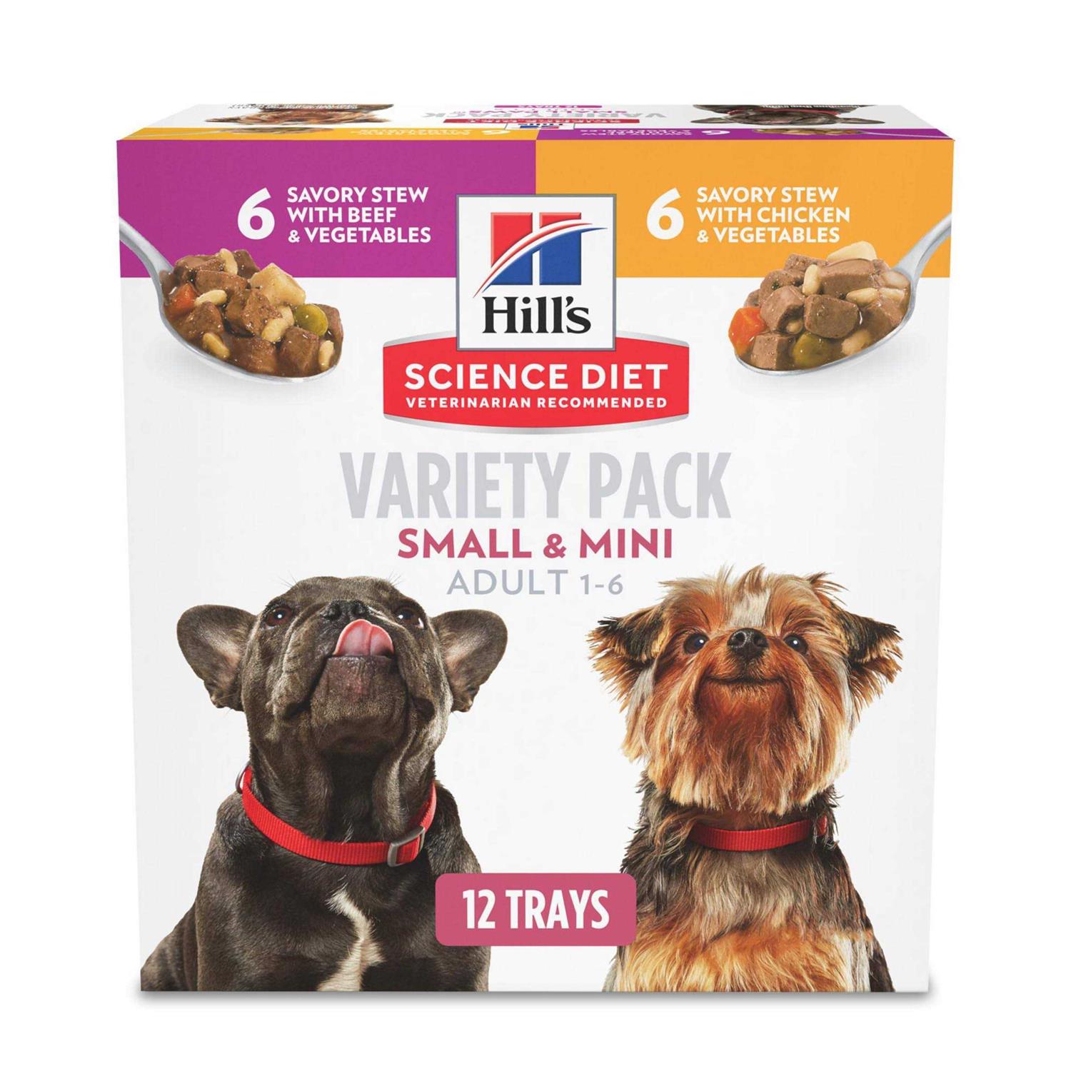 Hill’s Science Diet Adult Small Paws Wet Dog Food Variety Pack