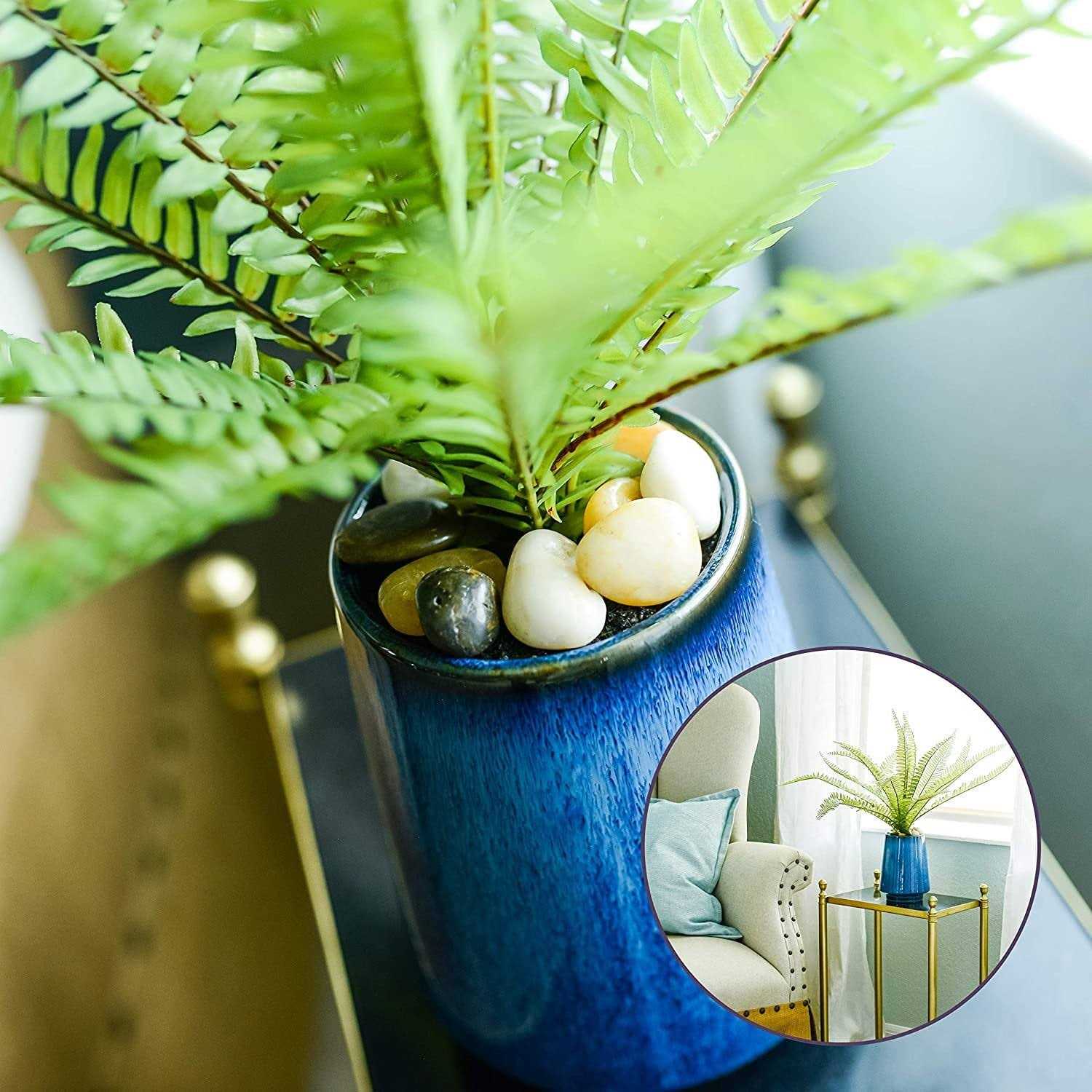 Galashield Pebbles for Plants River Rocks Decorative Stones for Vases