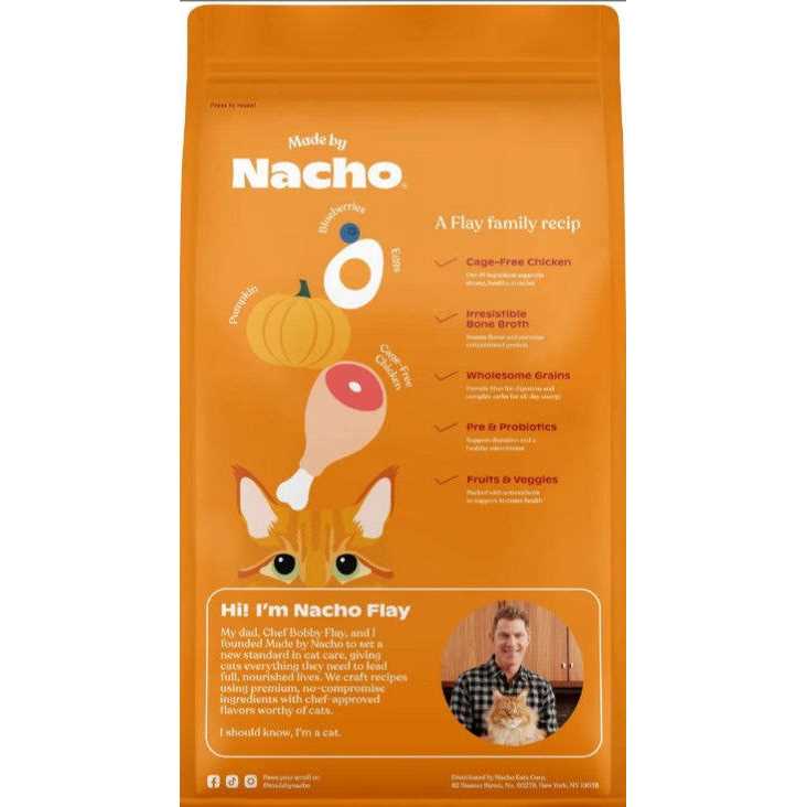 Made by Nacho Bone Broth Infused Cage-Free Chicken & Pumpkin Recipe Dry Cat Food