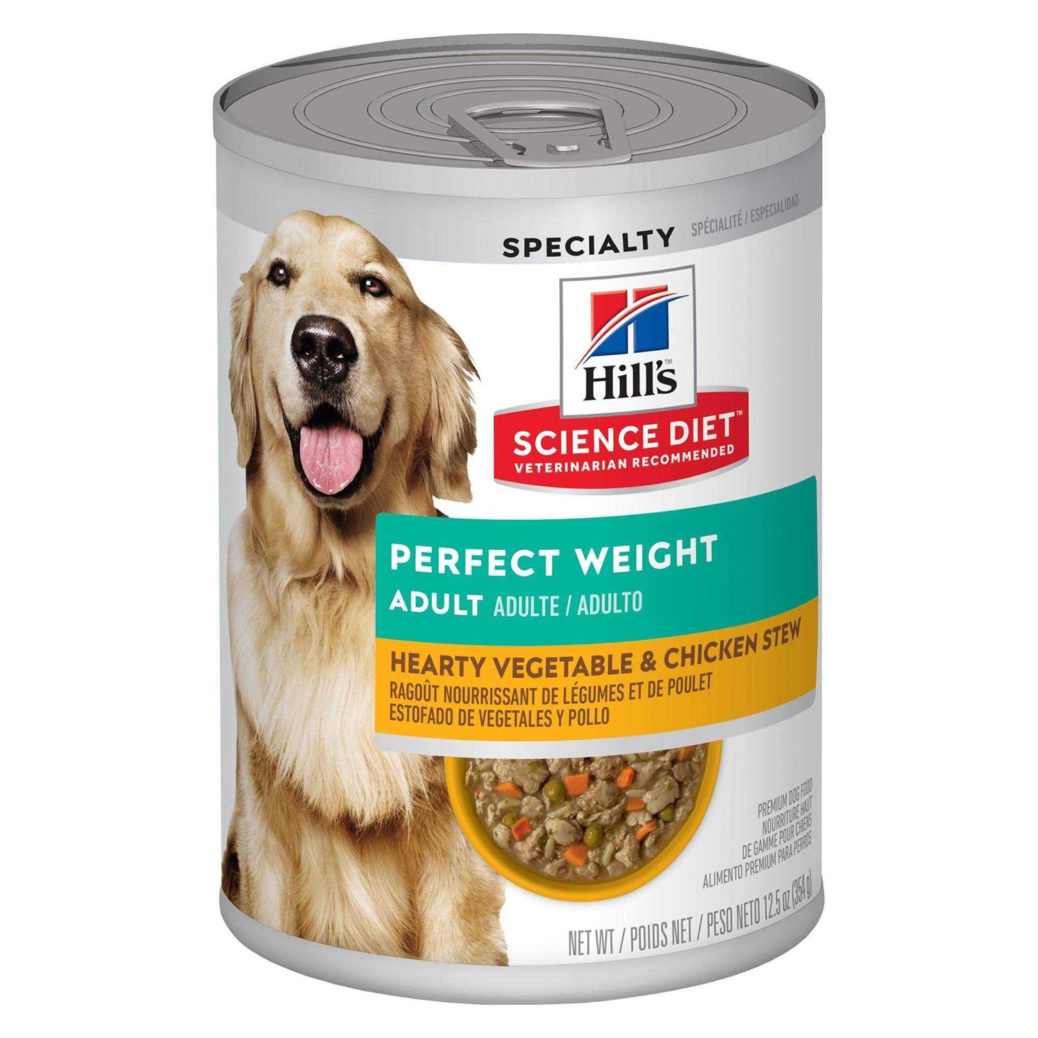 Hill’s Science Diet Adult Perfect Weight Hearty Vegetable & Chicken Stew Dog Food