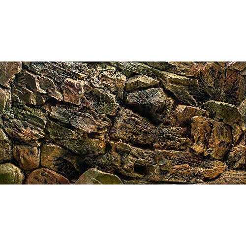 VIP.LINE Rock Wall Aquarium Background Poster PVc Fish Tank Decor Landscape 24 36 48 72
