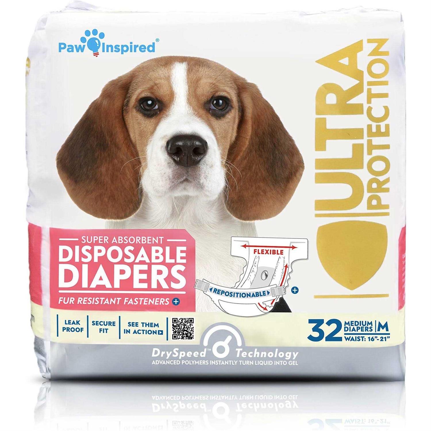 Paw Inspired Disposable Dog Diapers Female Dog Diapers Ultra Protection