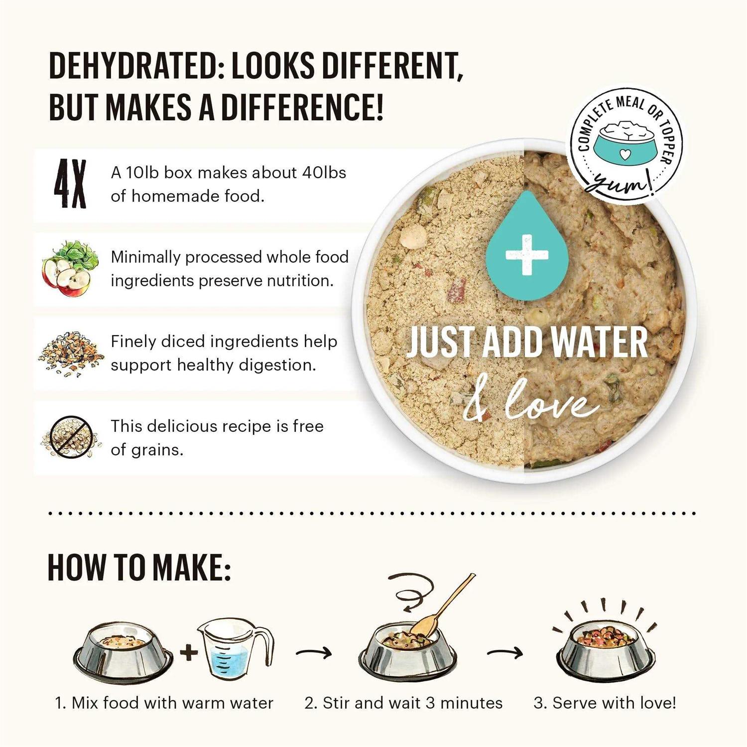 The Honest Kitchen Dehydrated Whole Grain Beef Dog Food