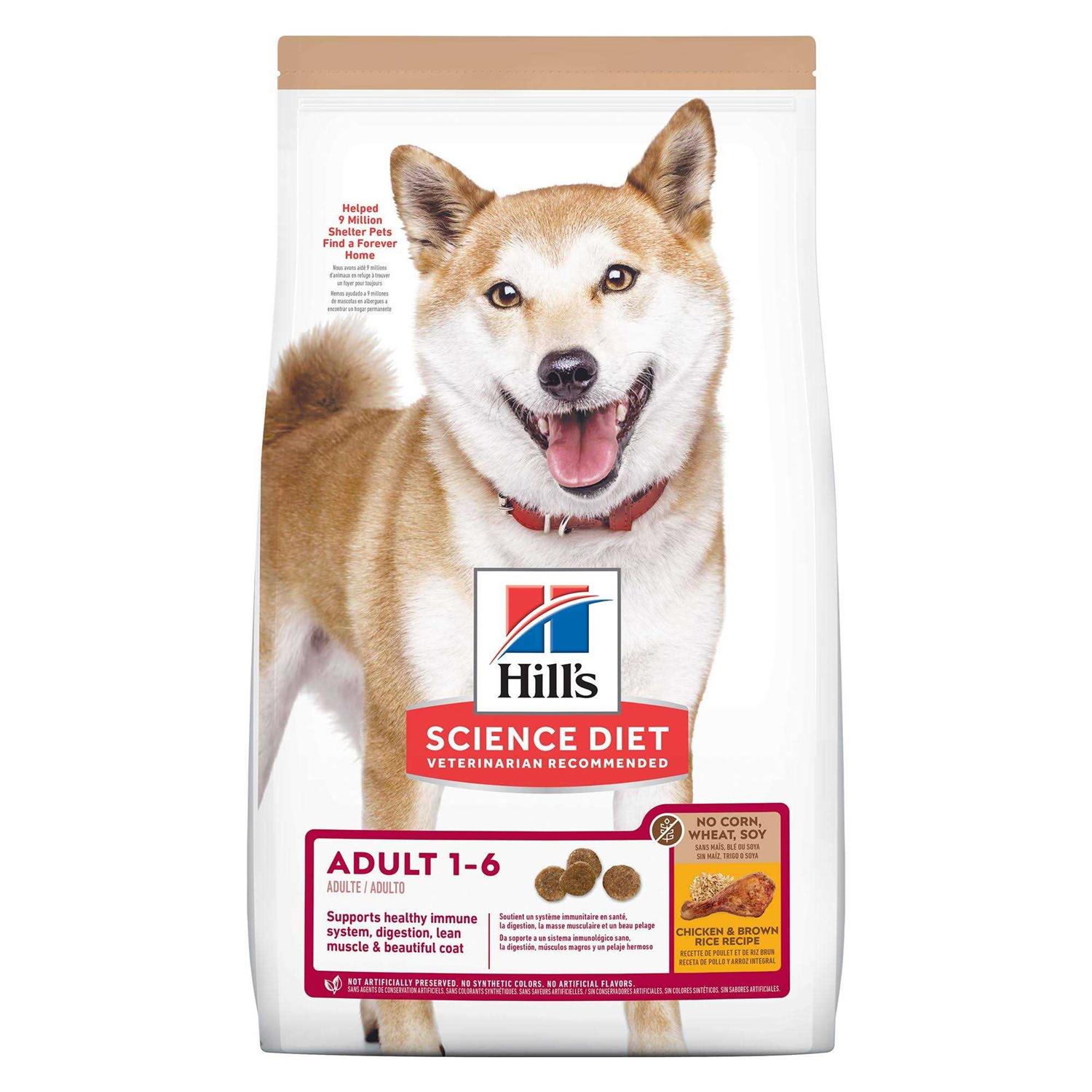 Hill’s Science Diet Adult No Corn, Wheat or Soy Chicken Dry Dog Food