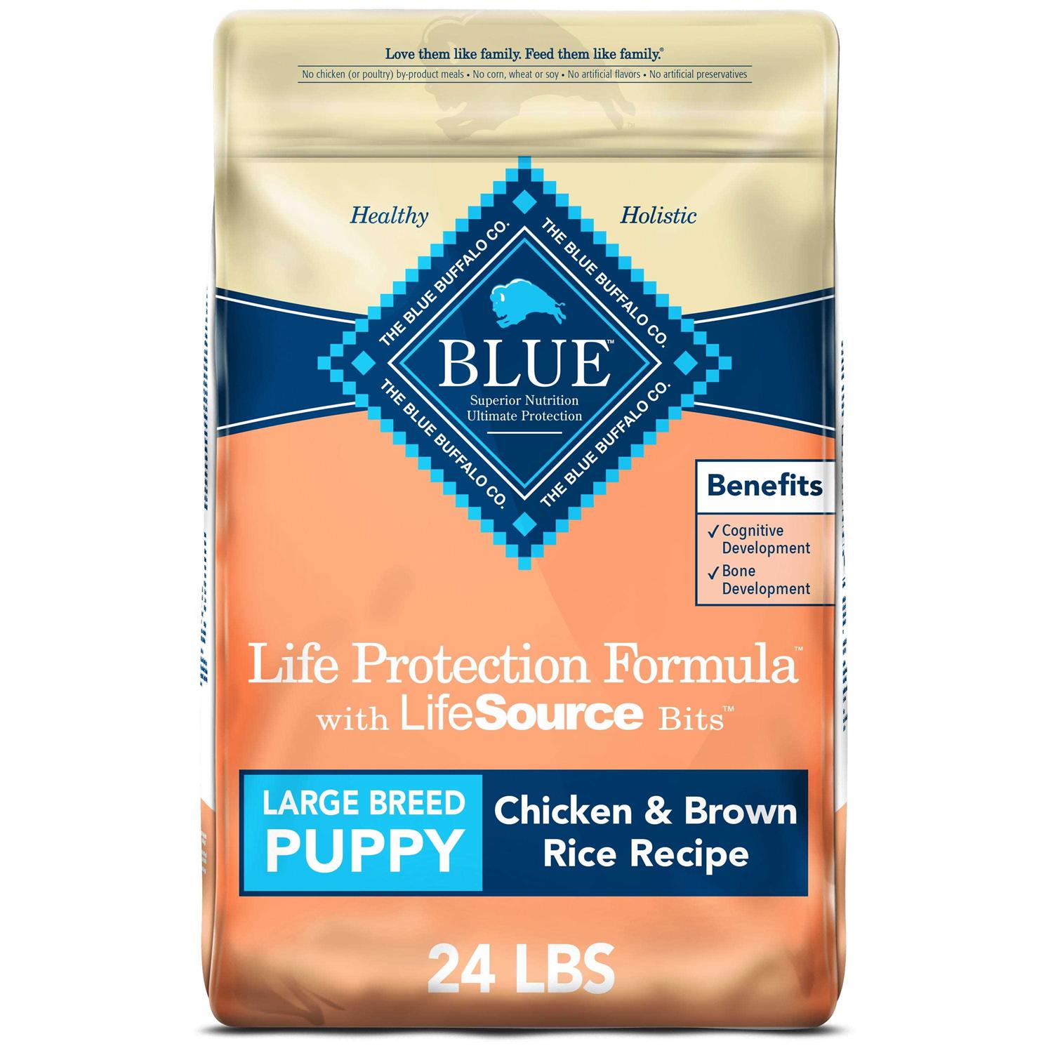 Blue Buffalo Life Protection Formula Natural Chicken and Brown Rice Puppy Large Breed Dry Dog Food