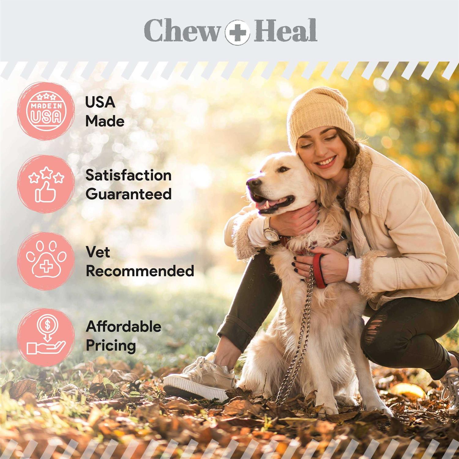 Chew + Heal Pure Wild Alaskan Salmon Oil for Dogs