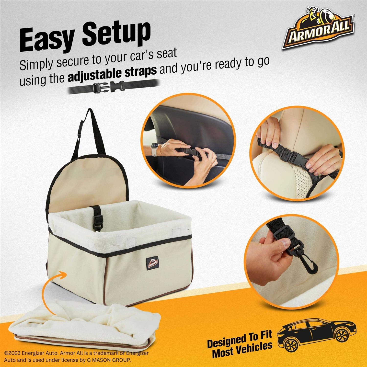 Armor All Dog Car Seat – Dog Car Seats for Small Dogs Under 12 lbs