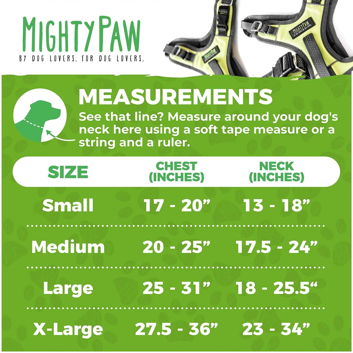 Mighty Paw Sport Harness 2.0 Padded Dog Harness Adjustable Neck and Chest Straps