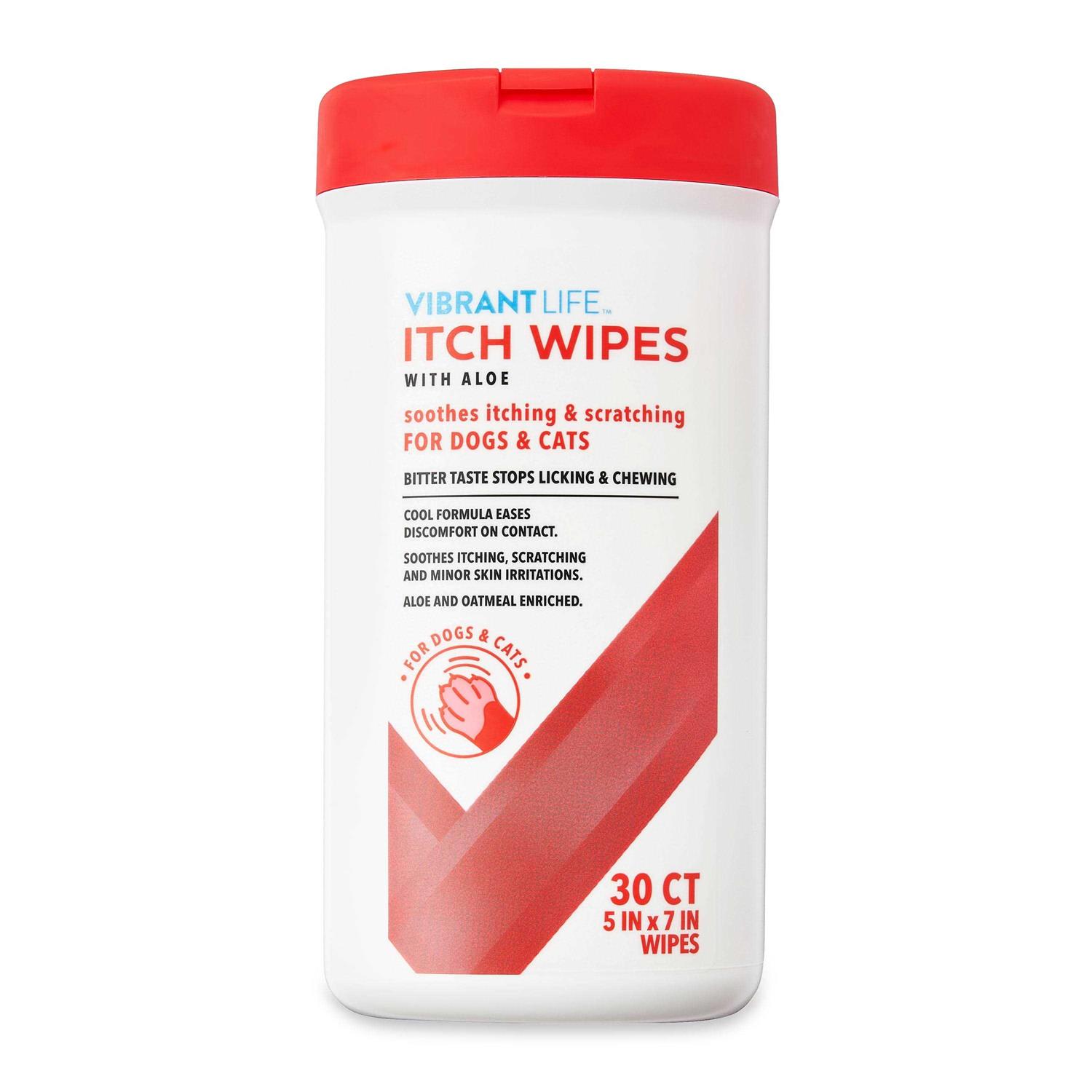 Vibrant Life Itch Wipes with Aloe