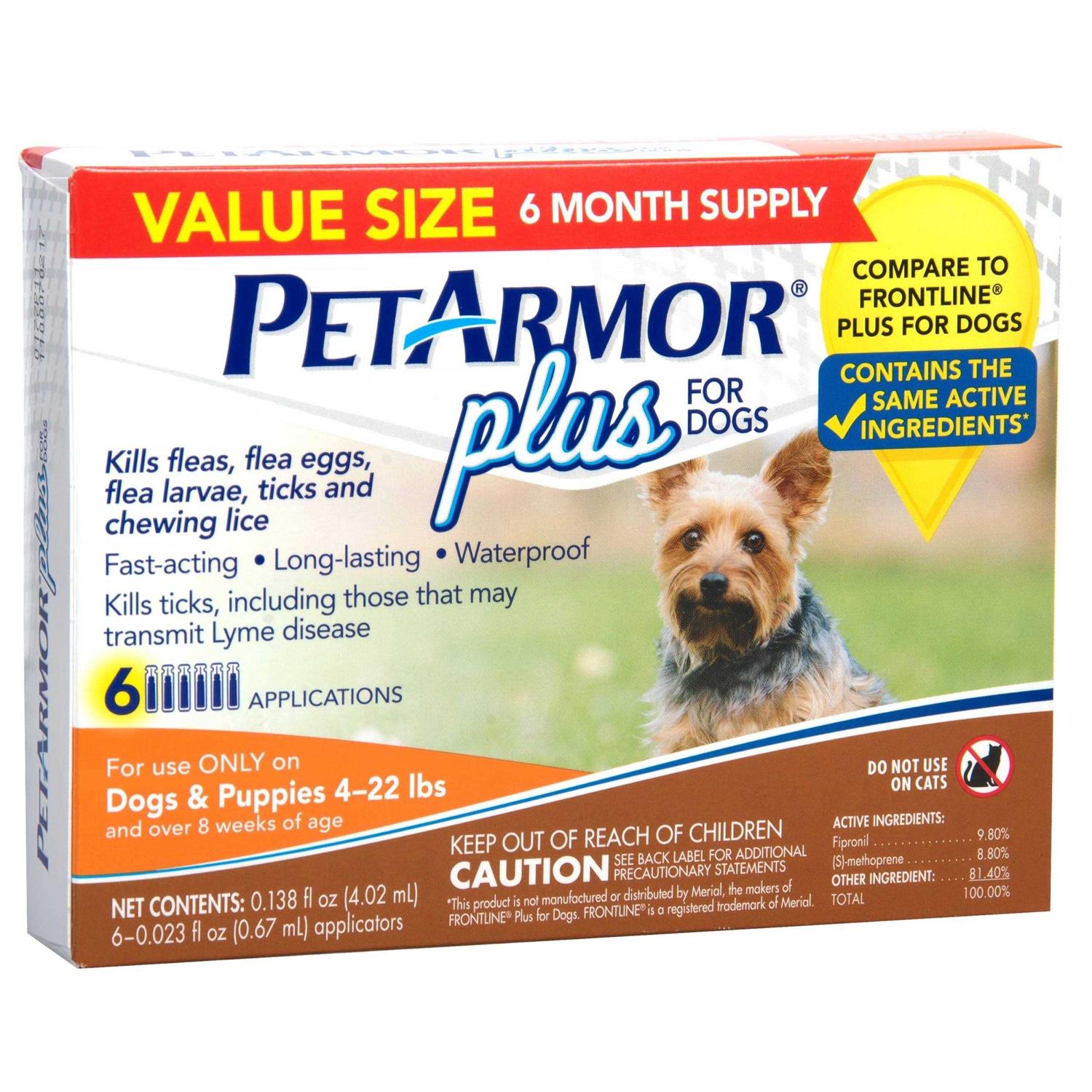 PetArmor Plus Flea and Tick Treatment for Small Dogs